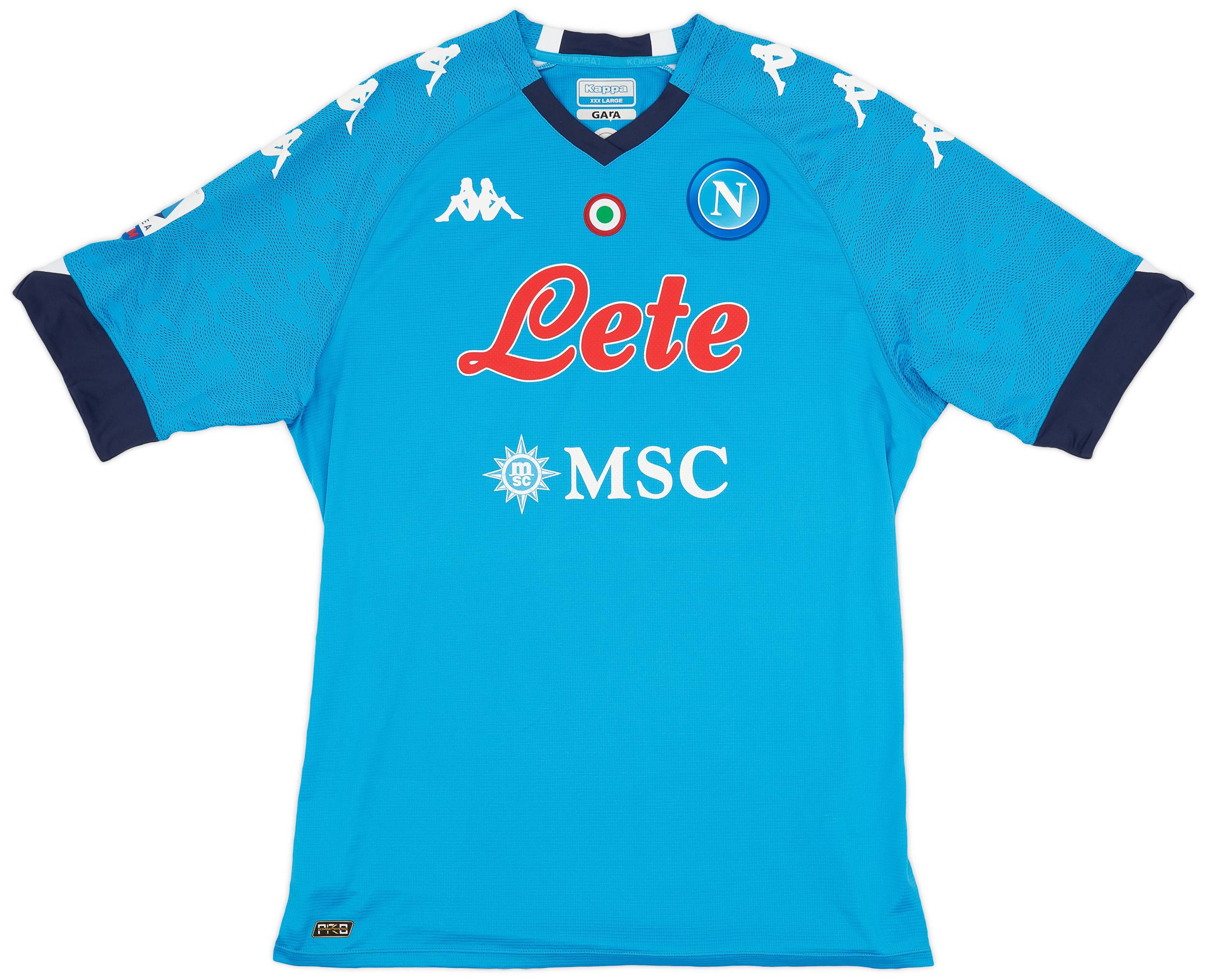 2020-21 Napoli Player Issue Home Shirt - 10/10 - (3XL)