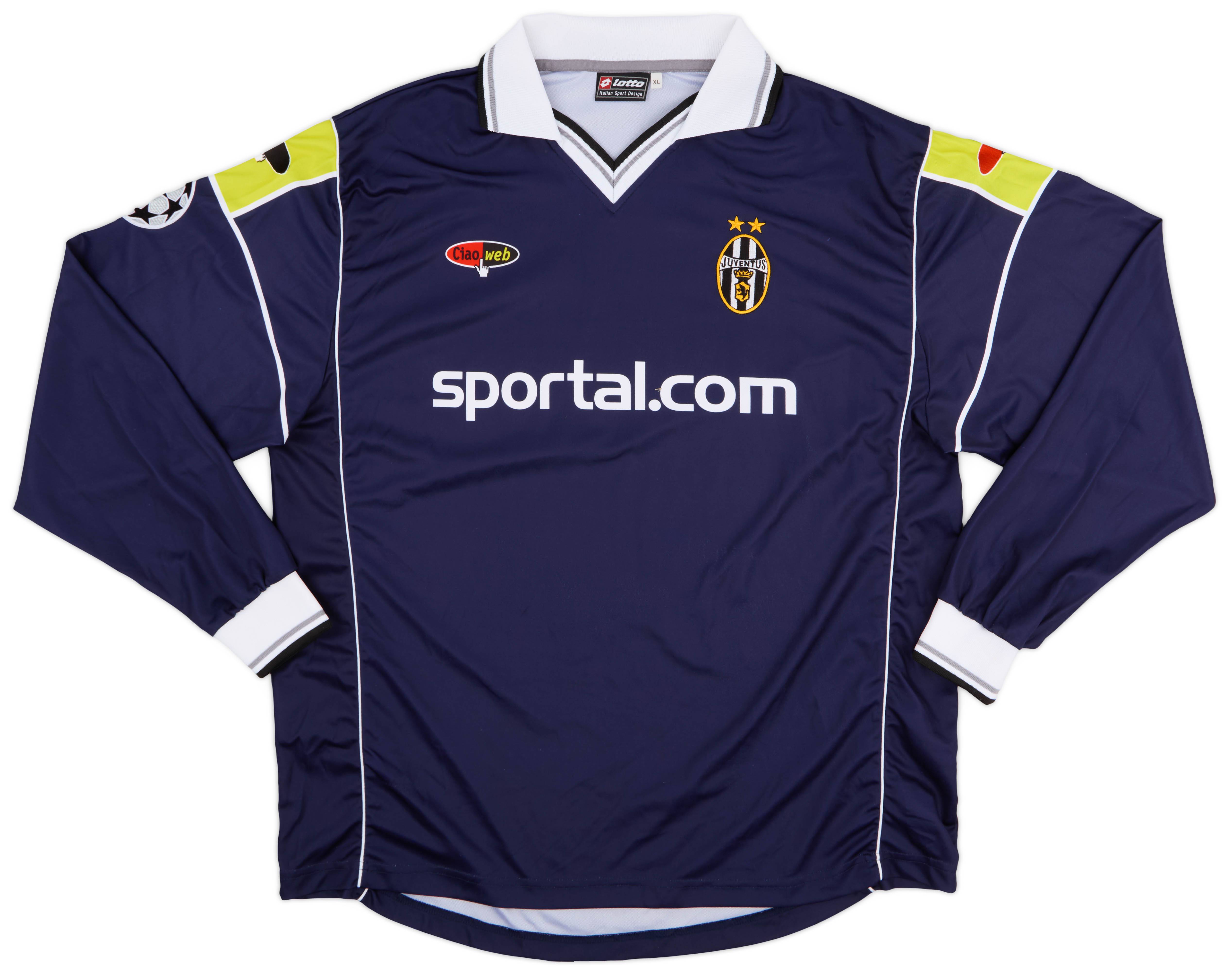 2000-01 Juventus Away L/S Shirt Del Piero #10 - 8/10 - (XL)