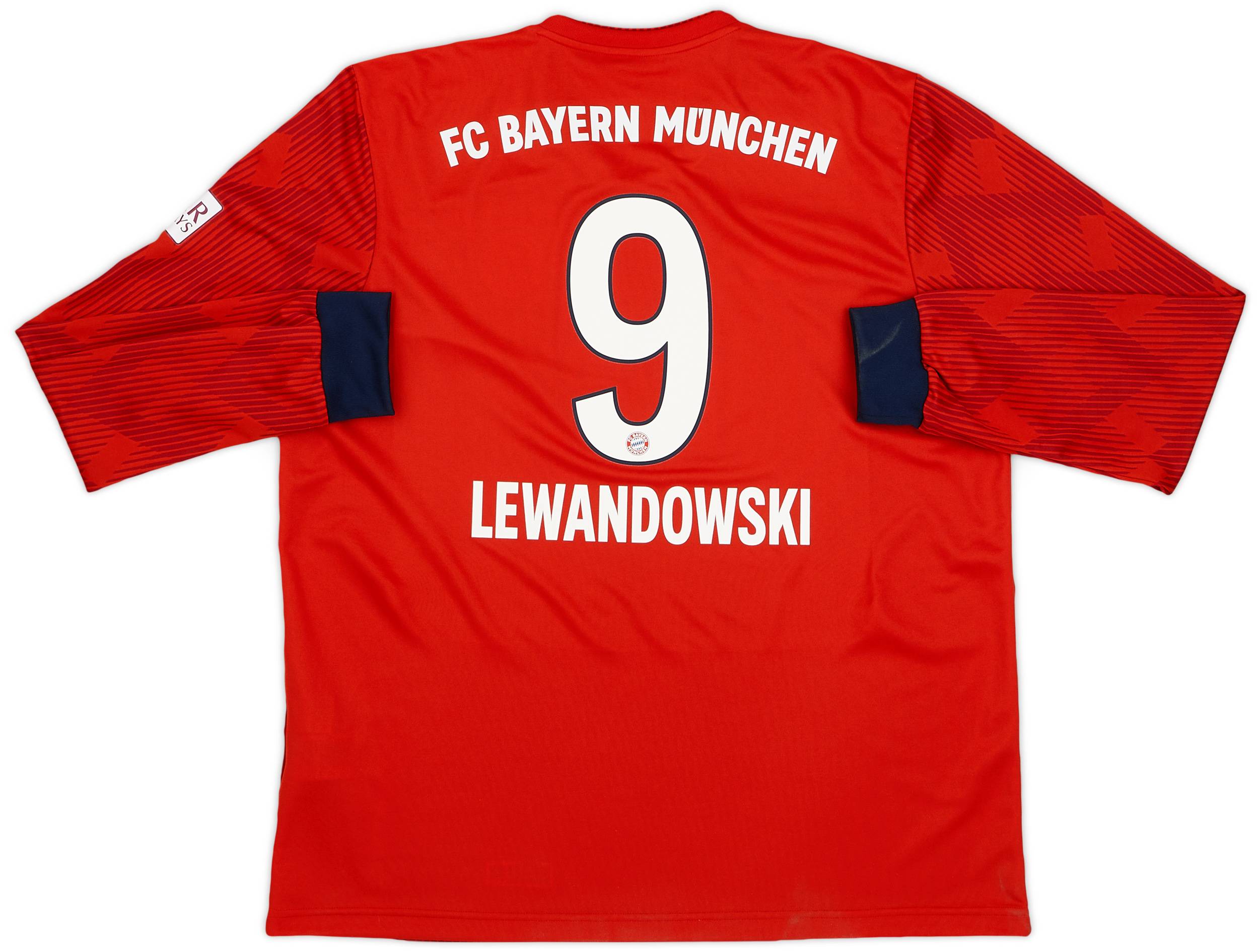 2018-19 Bayern Munich Home Shirt Lewandowski #9 - 8/10 - (XL)