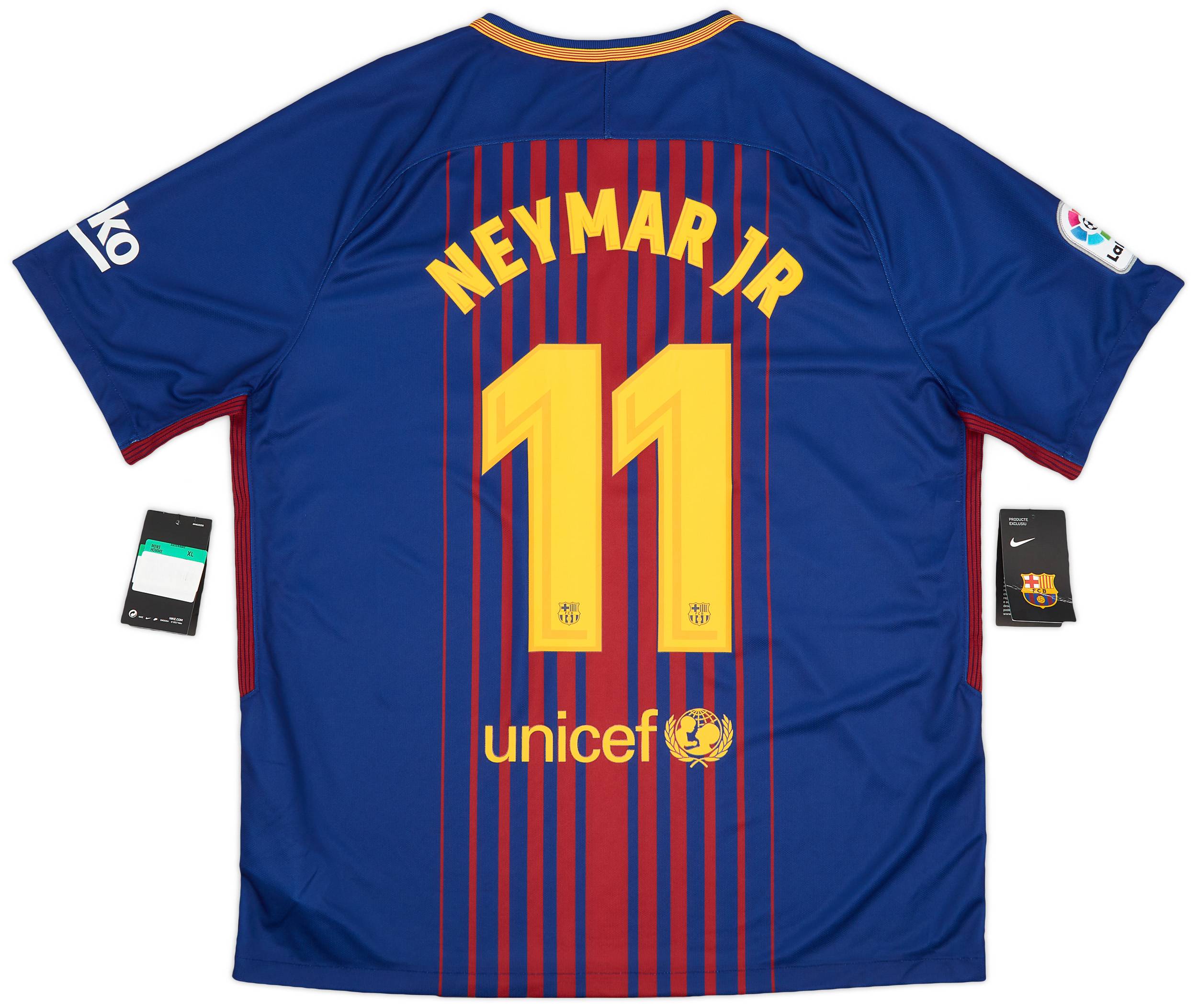 2017 18 Barcelona Home Shirt Neymar Jr 11 S