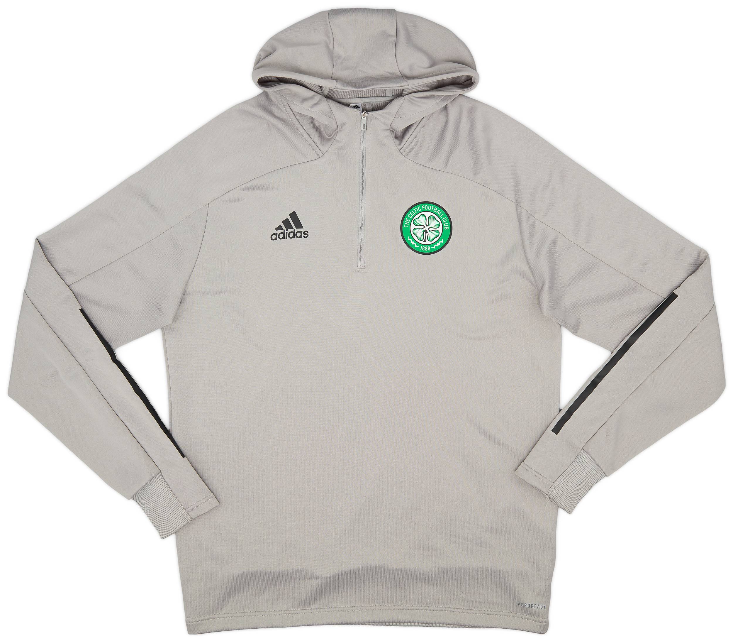 2020 21 Celtic adidas 1 4 Zip Hooded Training Top 9 10 L