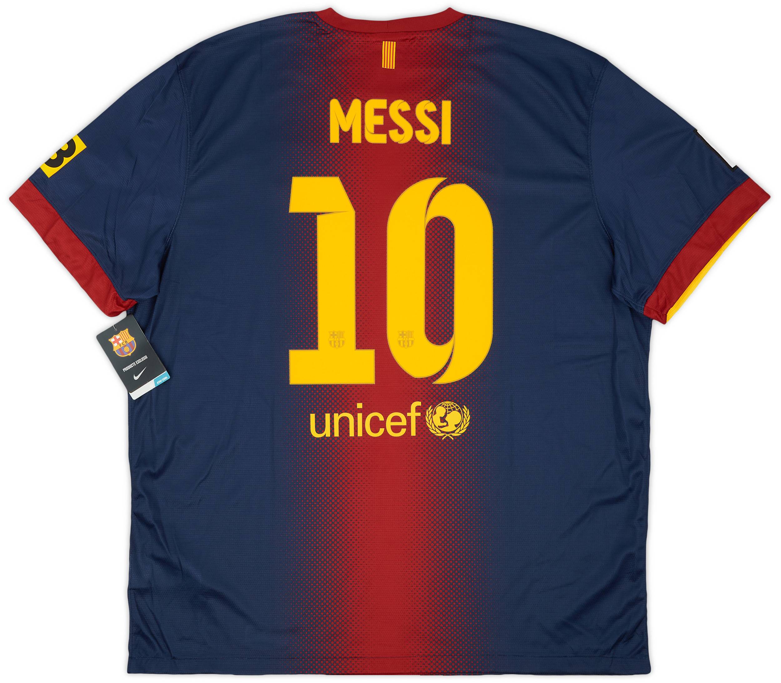 2012-13 Barcelona Home Shirt Messi #10 (XXL)