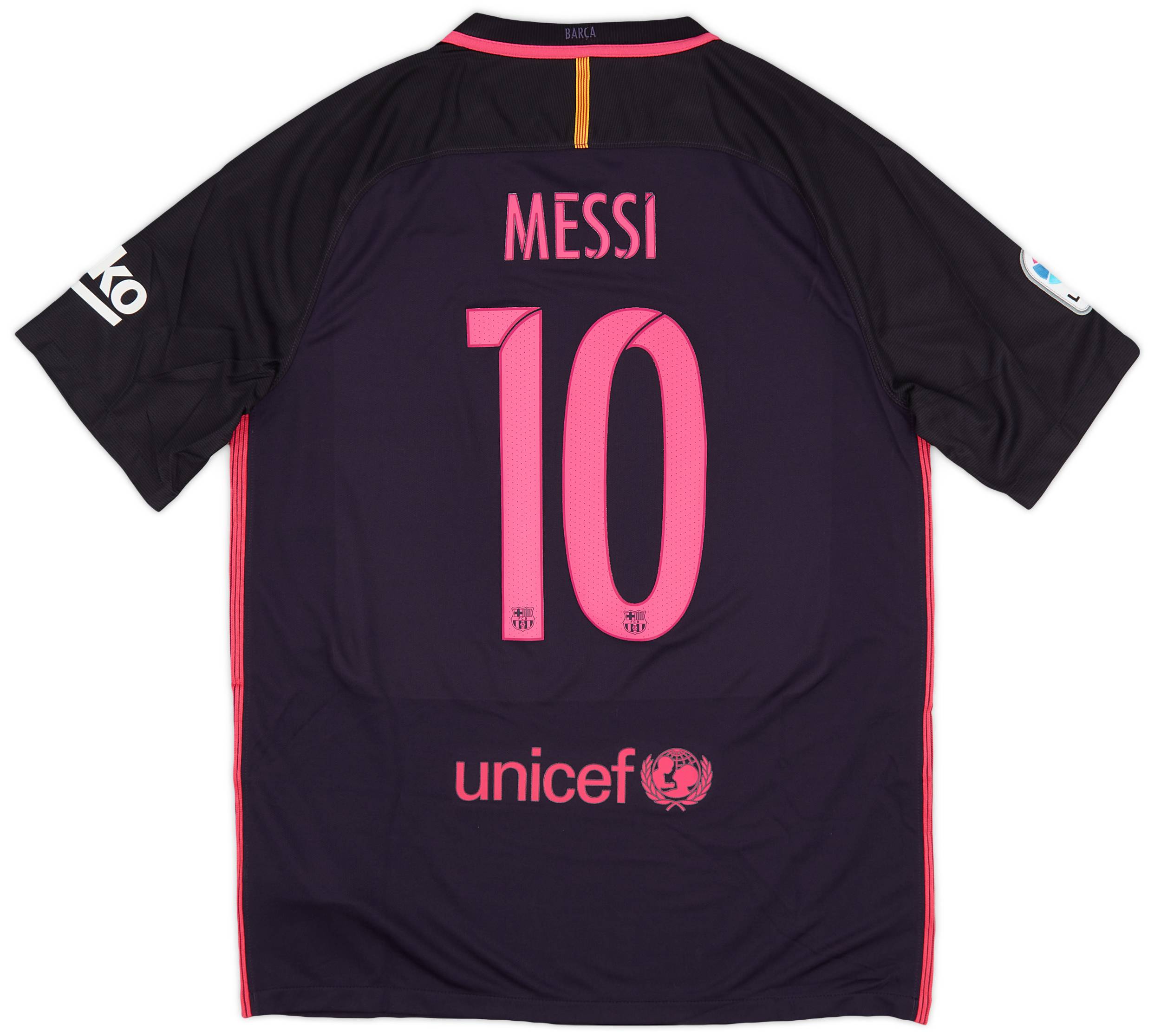 2016-17 Barcelona Away Shirt Messi #10 (L)