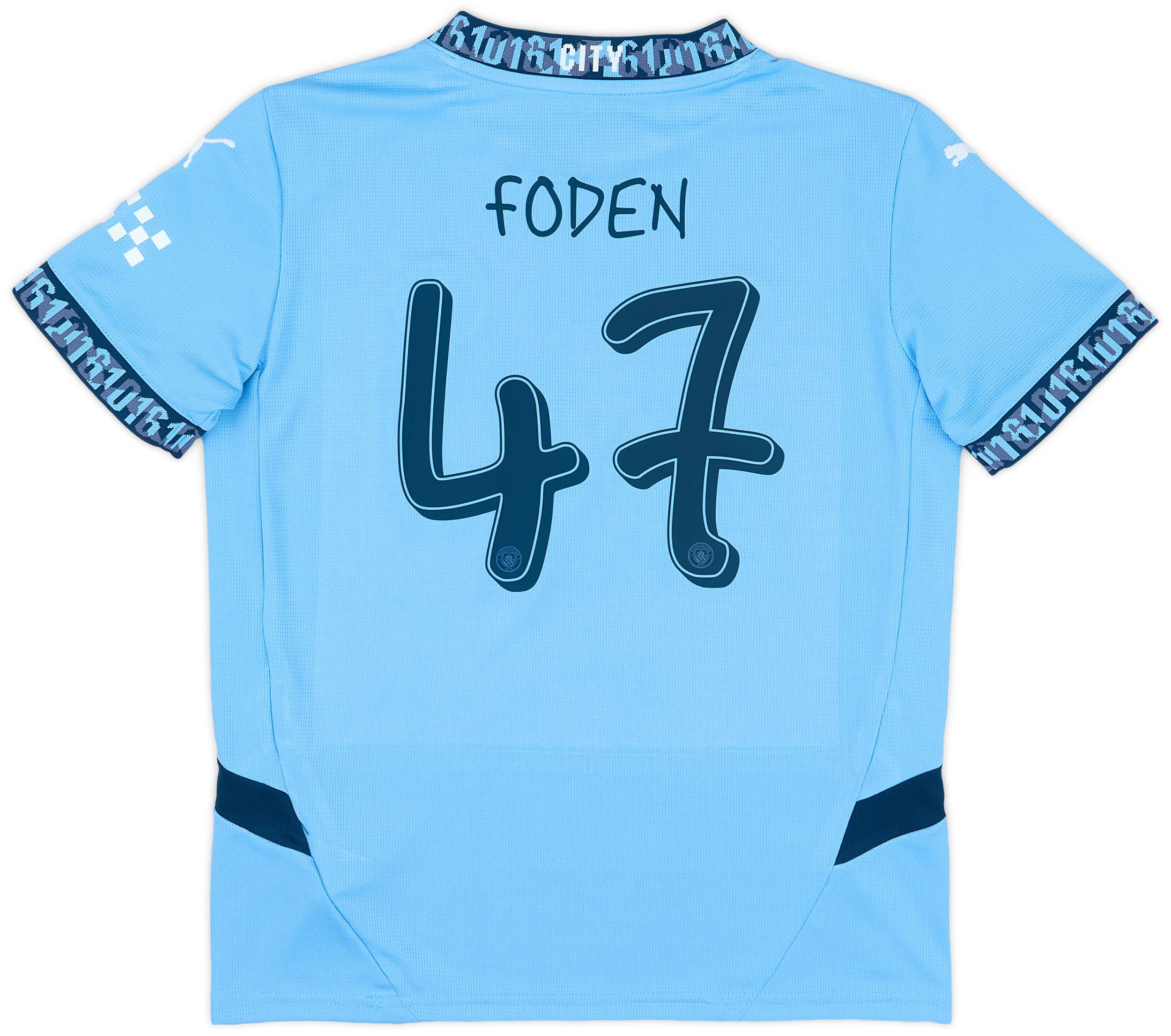 激安正規  2024-25 Manchester (KIDS) #47 Foden Shirt Home City トップス