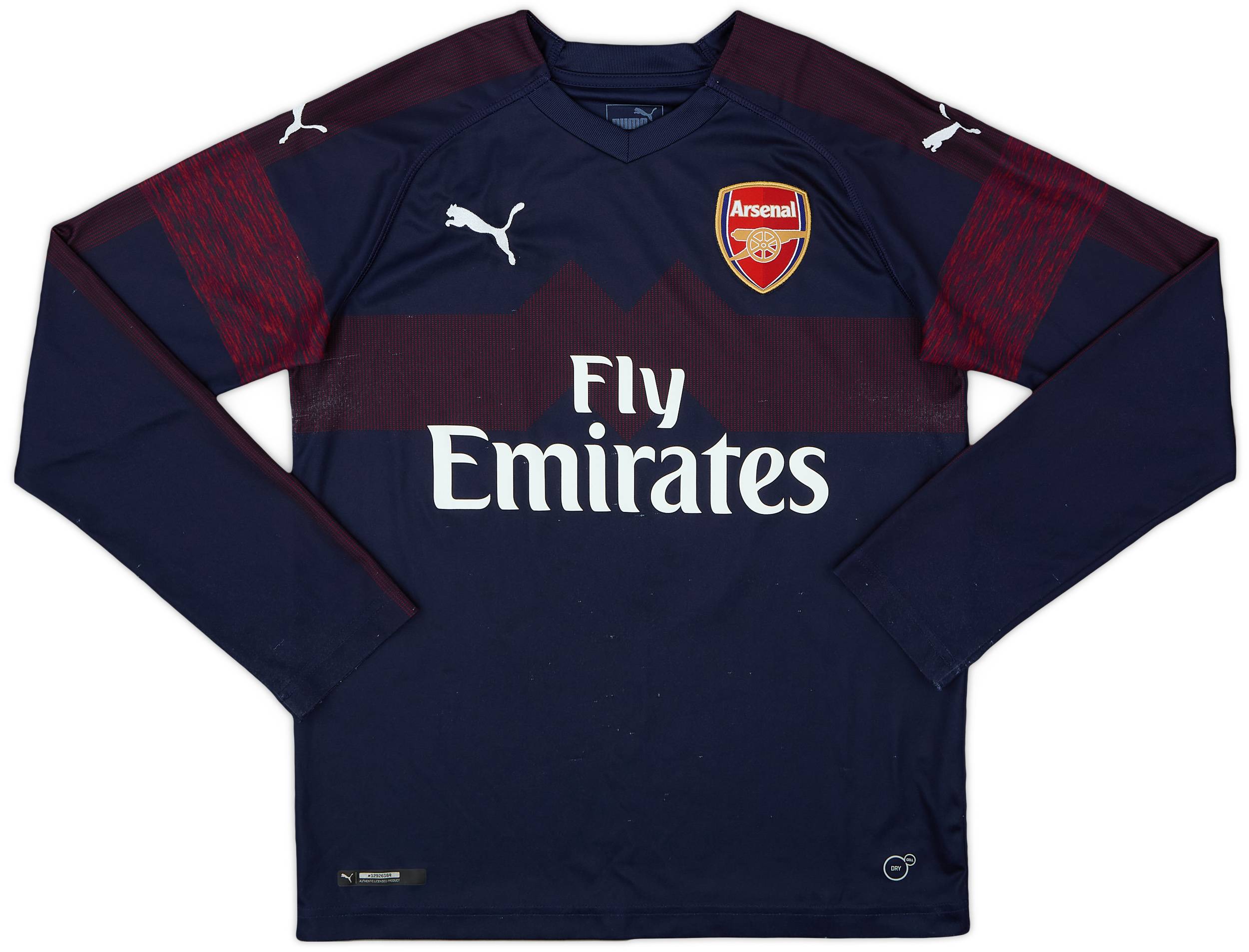 2018-19 Arsenal Away L/S Shirt - 7/10 - (L.Boys)