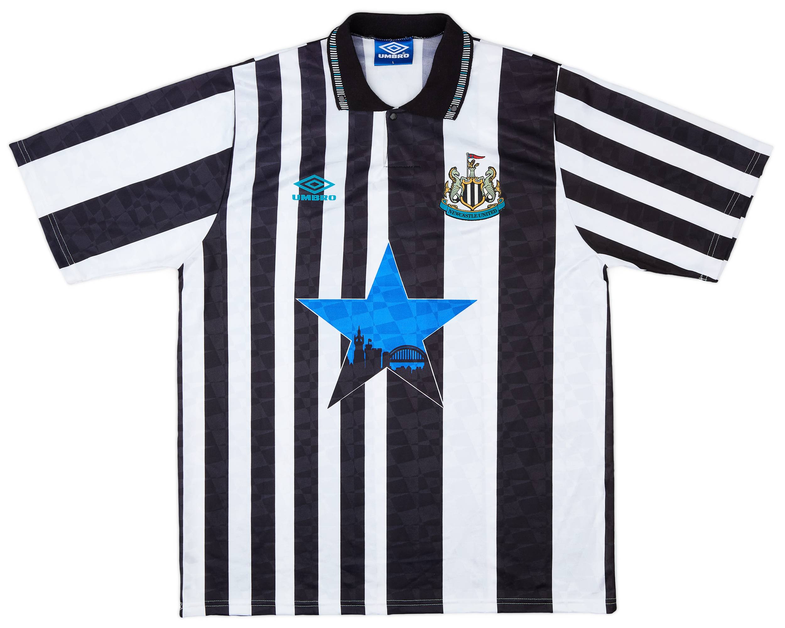 1991-93 Newcastle Home Shirt - 10/10 - (L)
