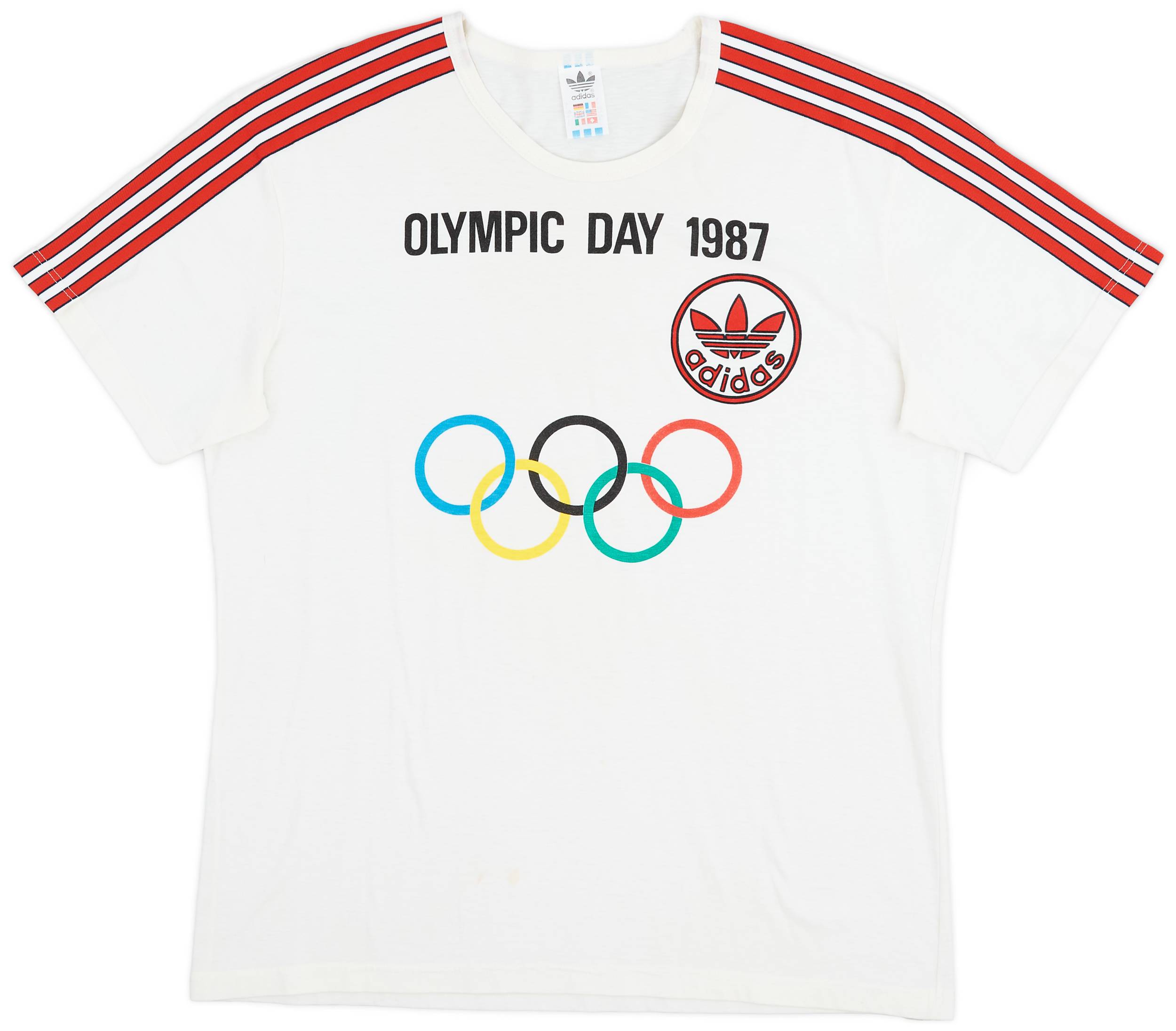 1987 adidas Olympic Day 1987 Tee - 8/10 - (L)