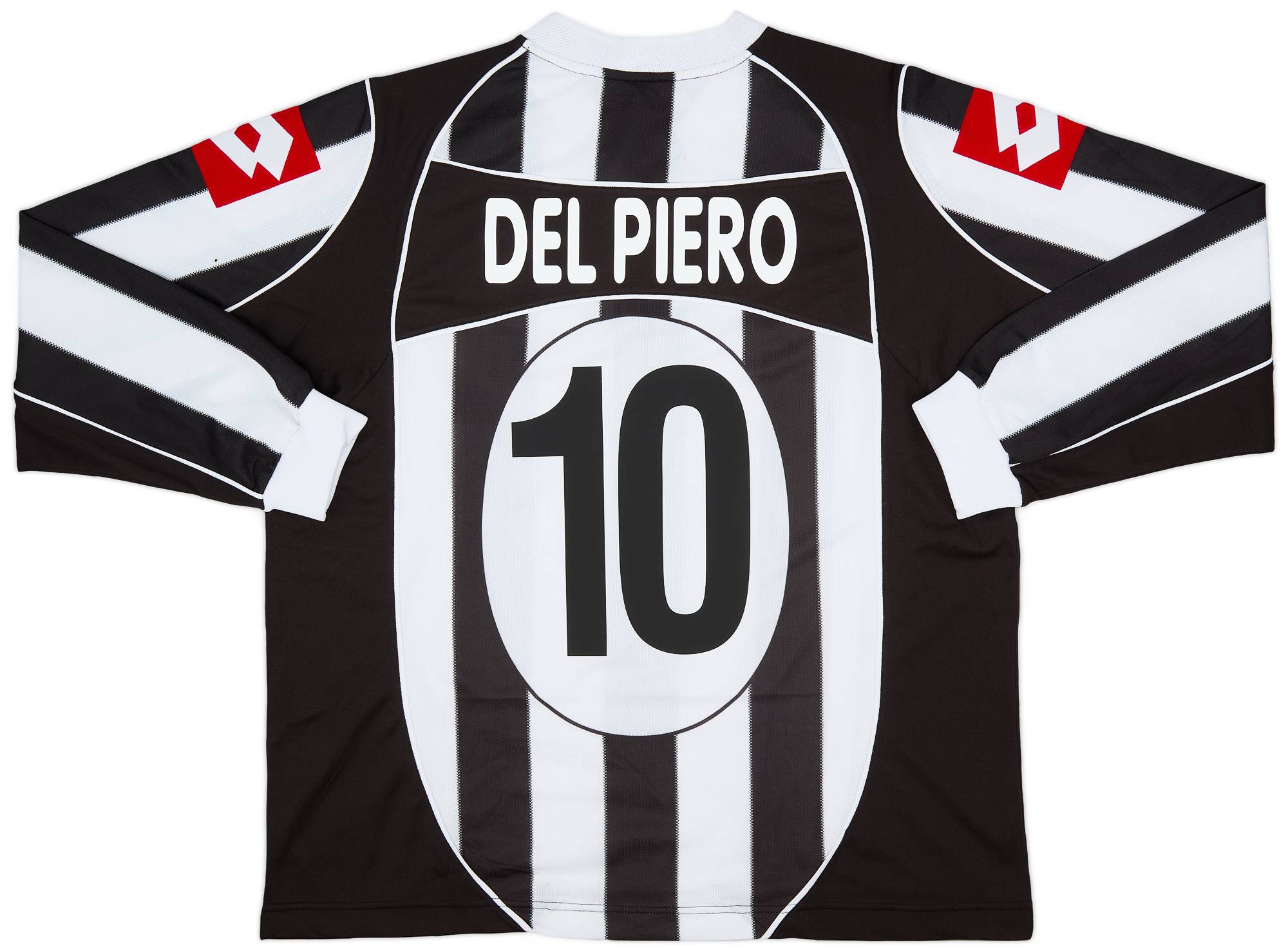 2002-03 Juventus Home L/S Shirt Del Piero #10 - 9/10 - (XXL)