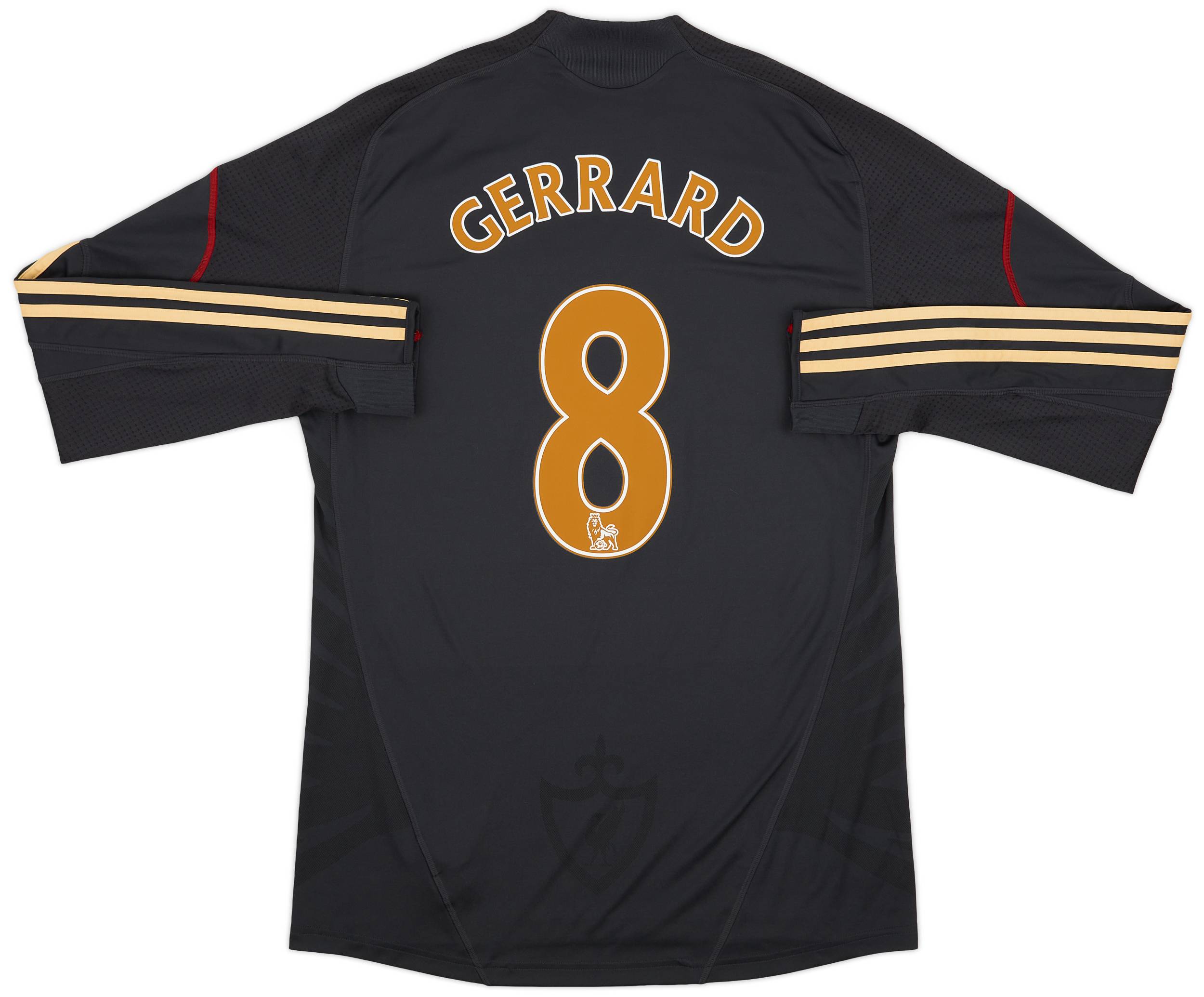 【送料無料/新品】 #8 Gerrard Shirt L/S Away Liverpool 2009-10 - (XL) - 9/10 ウェア