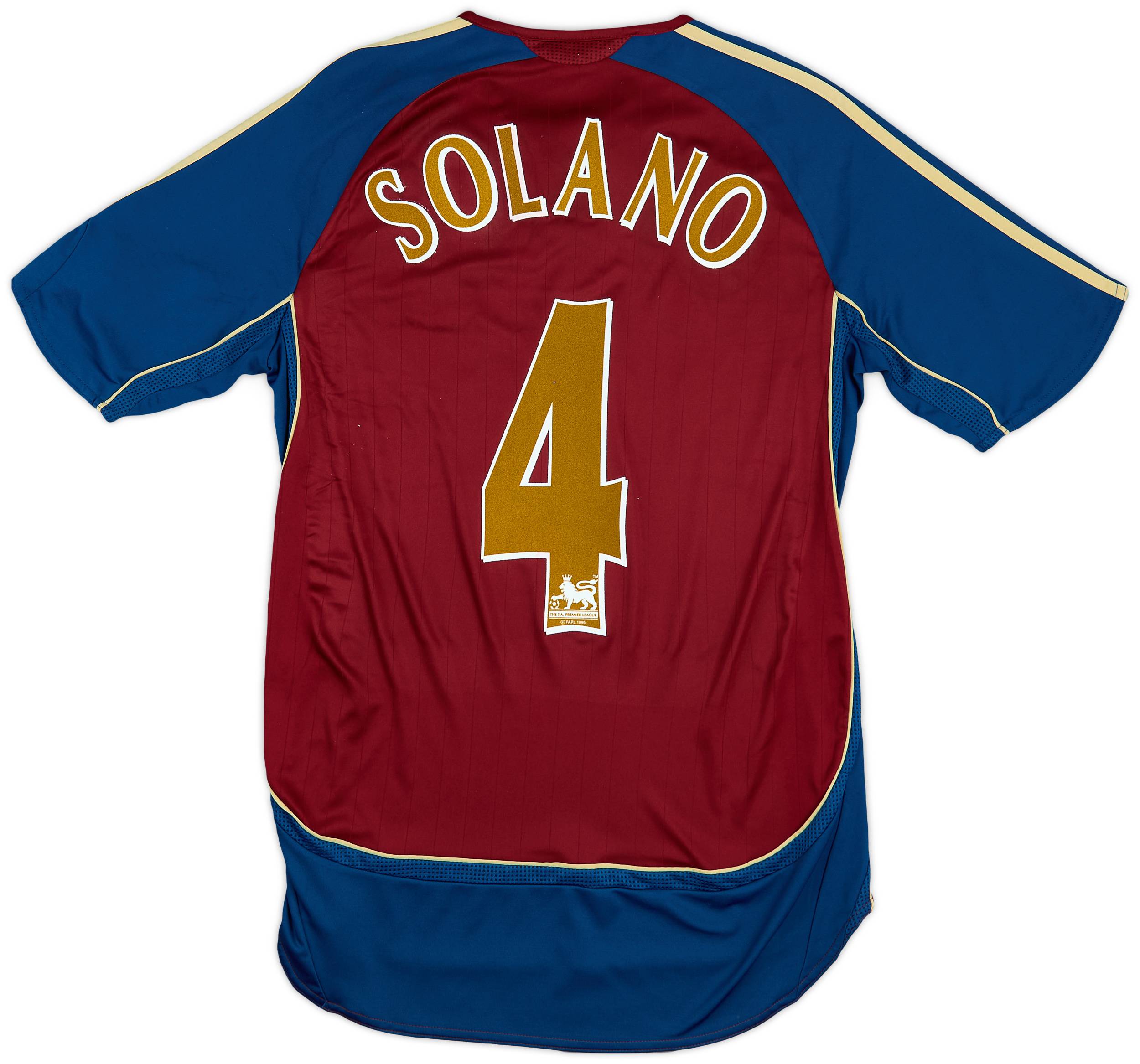 2006-07 Newcastle Away Shirt Solano #4 - 7/10 - (S)