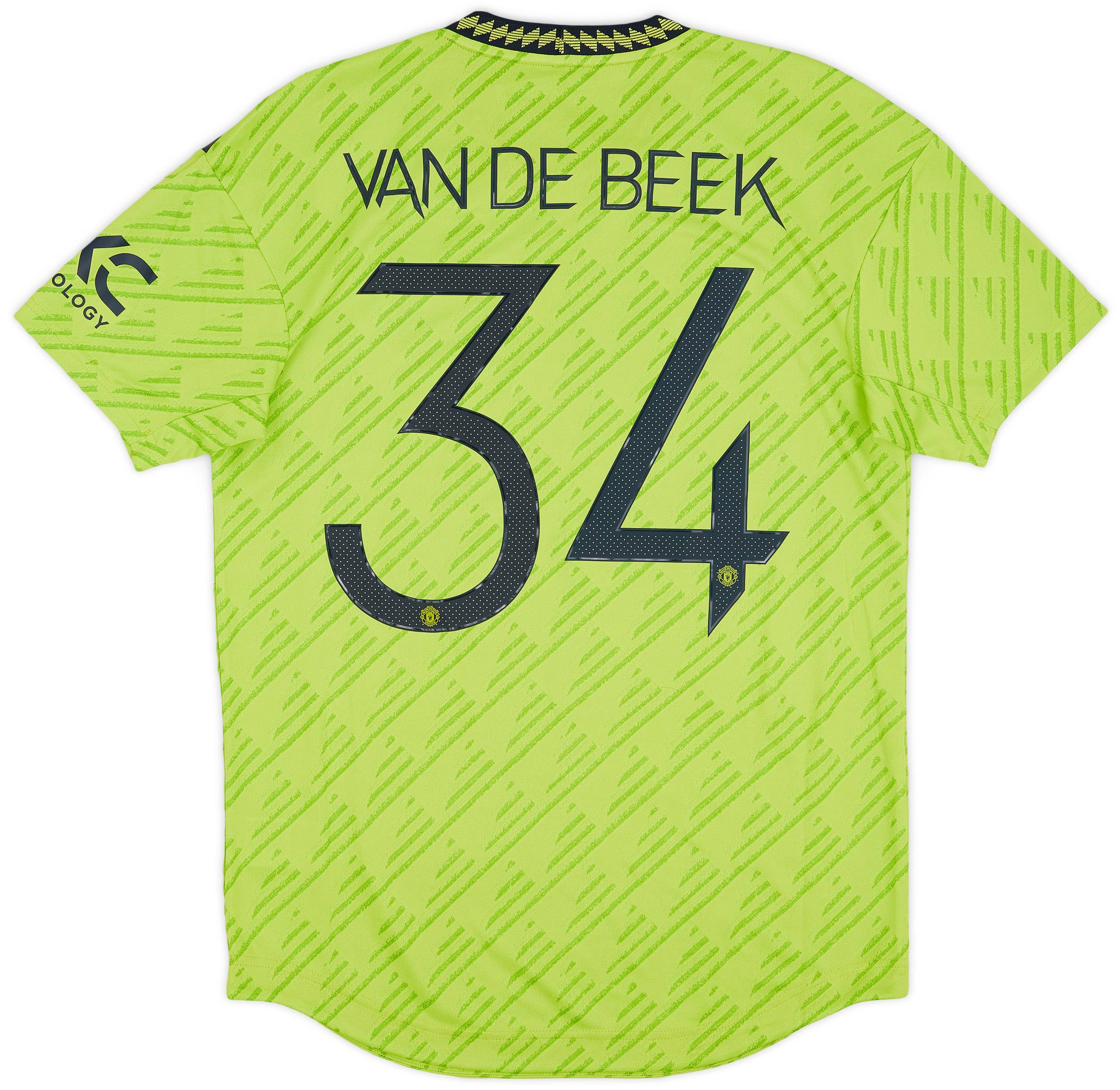 2022-23 Manchester United Authentic Third Shirt Van De Beek #34 (M)
