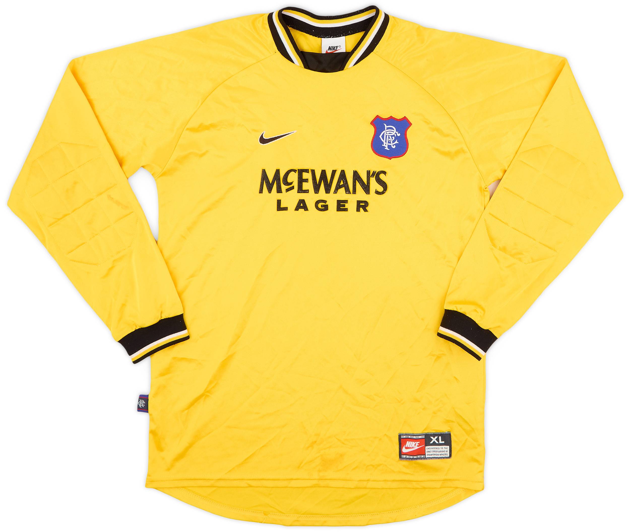 1997 99 Rangers GK Shirt 6 10 XL.Boys