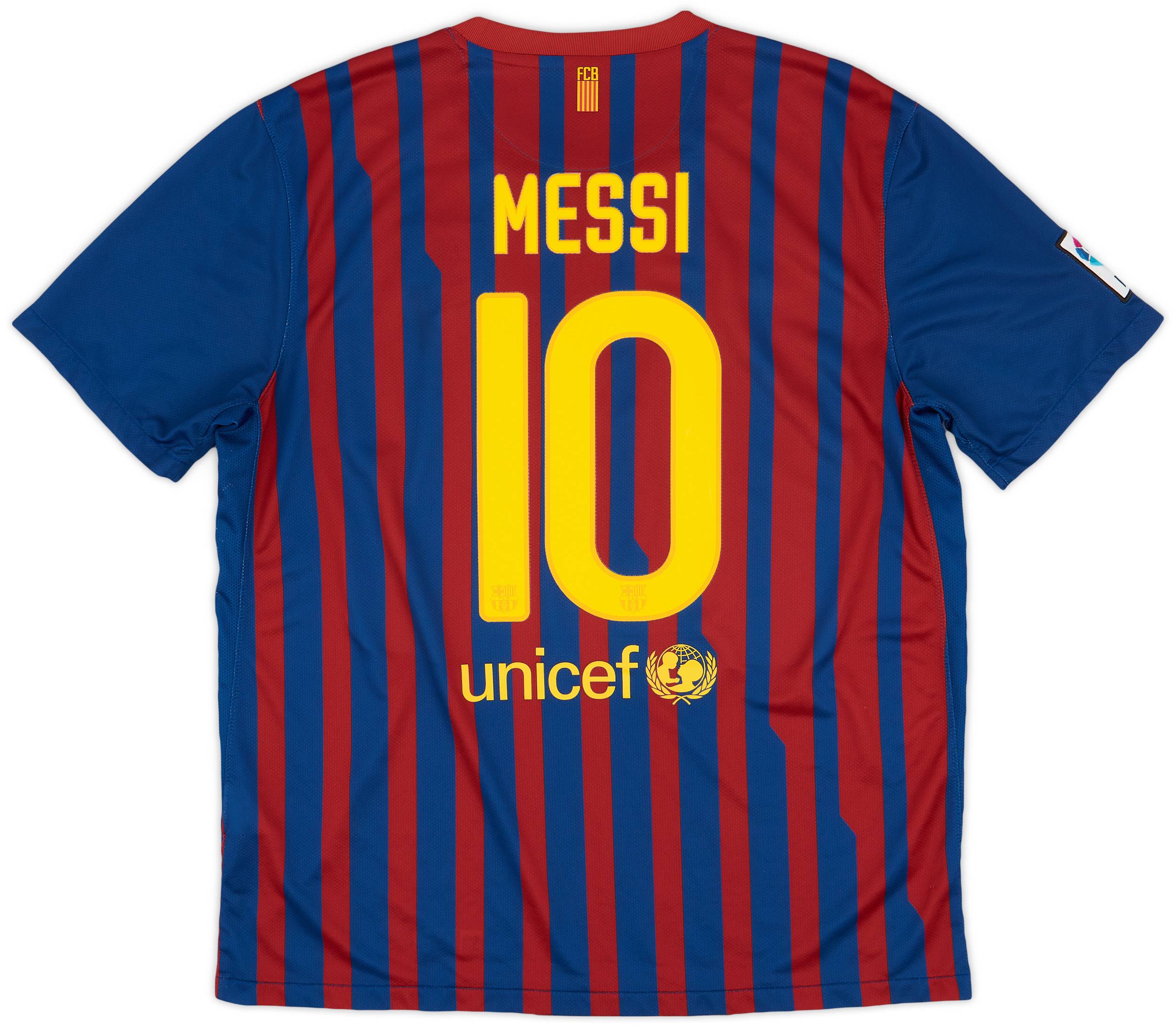 2011-12 Barcelona Home Shirt Messi #10 - 8/10 - (XL)