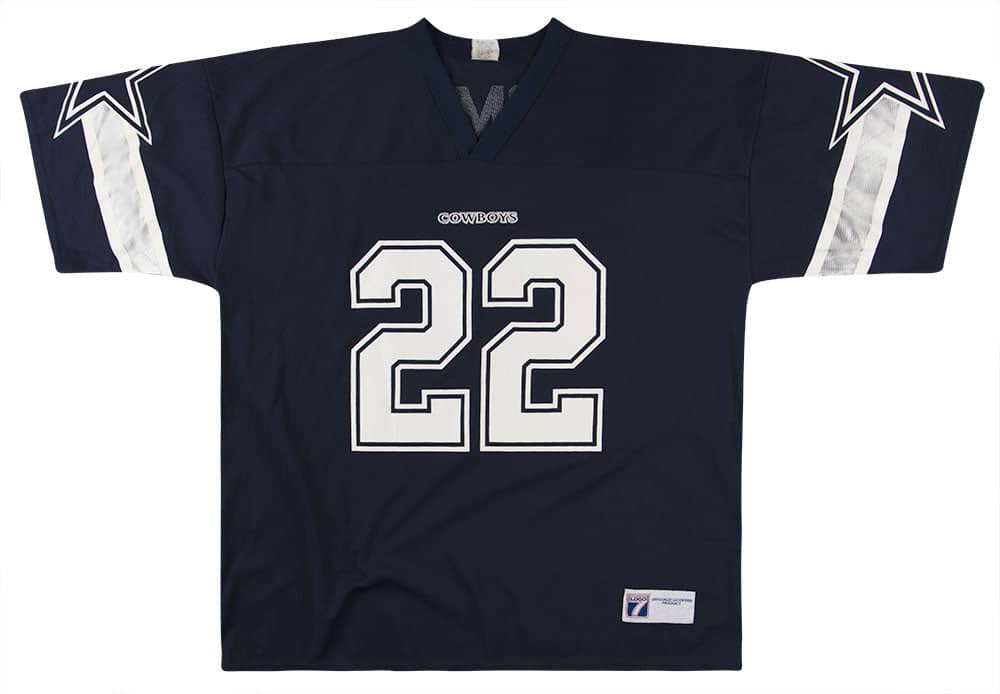 1996-00 Dallas Cowboys Smith #22 Logo 7 Jersey (Home) XL