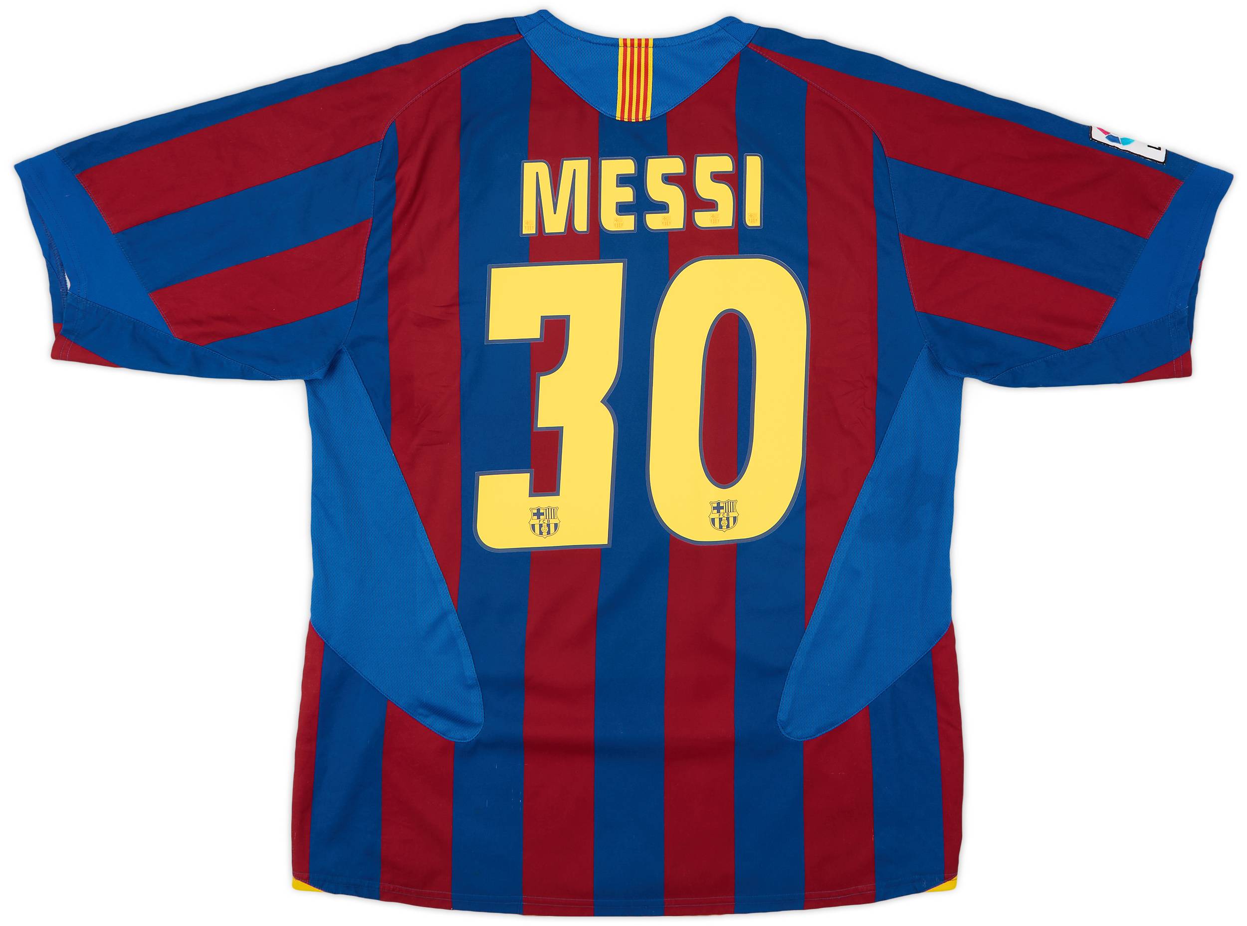 2005-06 Barcelona Home Shirt Messi #30 - 6/10 - (L)