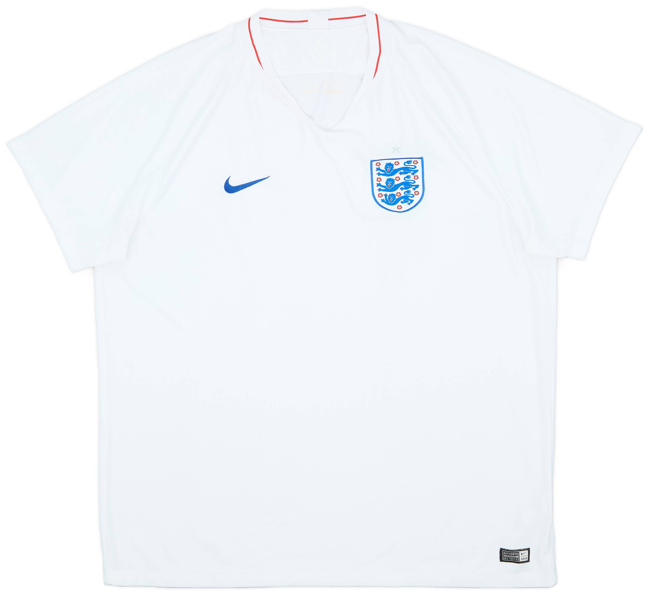 2018-19 England Home Shirt - 9/10 - (3XL)