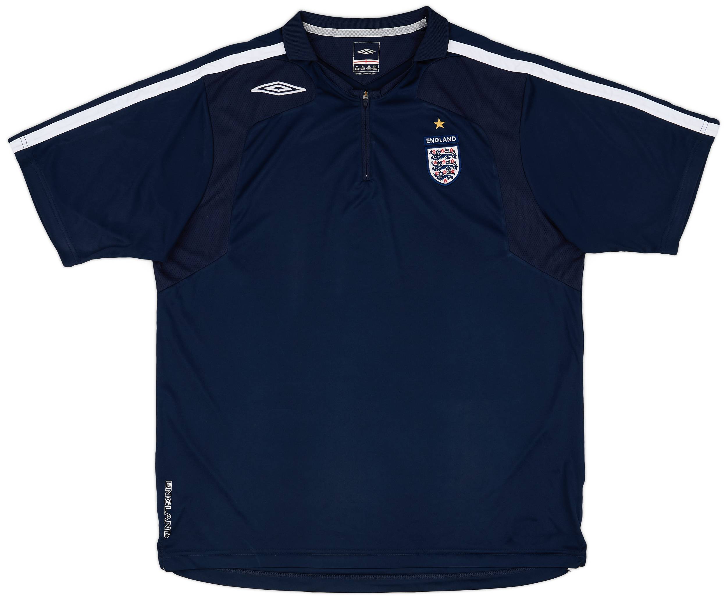 2007-08 England 1/4 Zip Training Shirt - 6/10 - (XL)