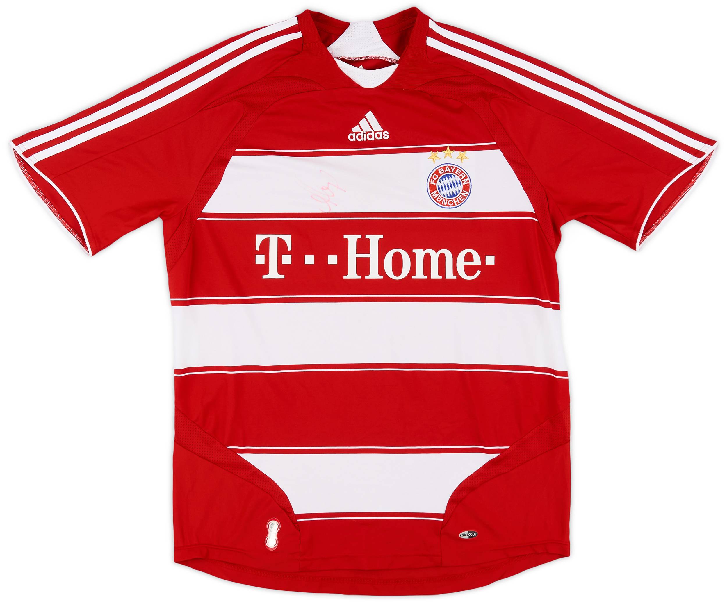 2007-08 Bayern Munich Signed Home Shirt - 8/10 - (M)