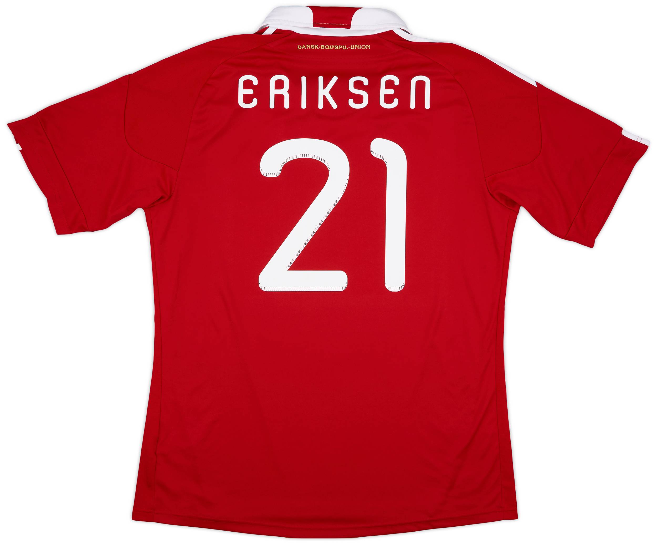 2010-11 Denmark Home Shirt Eriksen #21 - 8/10 - (XL)