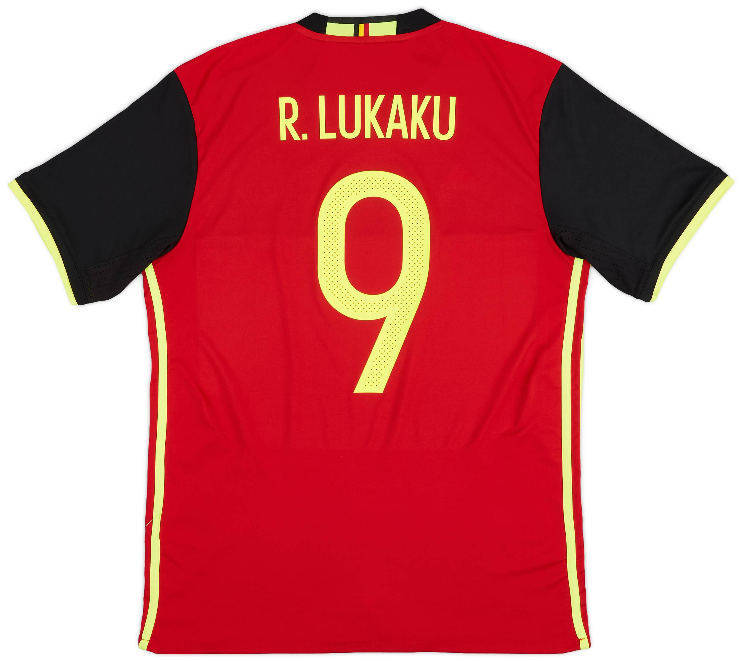 2016-17 Belgium Home Shirt Lukaku #9 - 8/10 - (L)