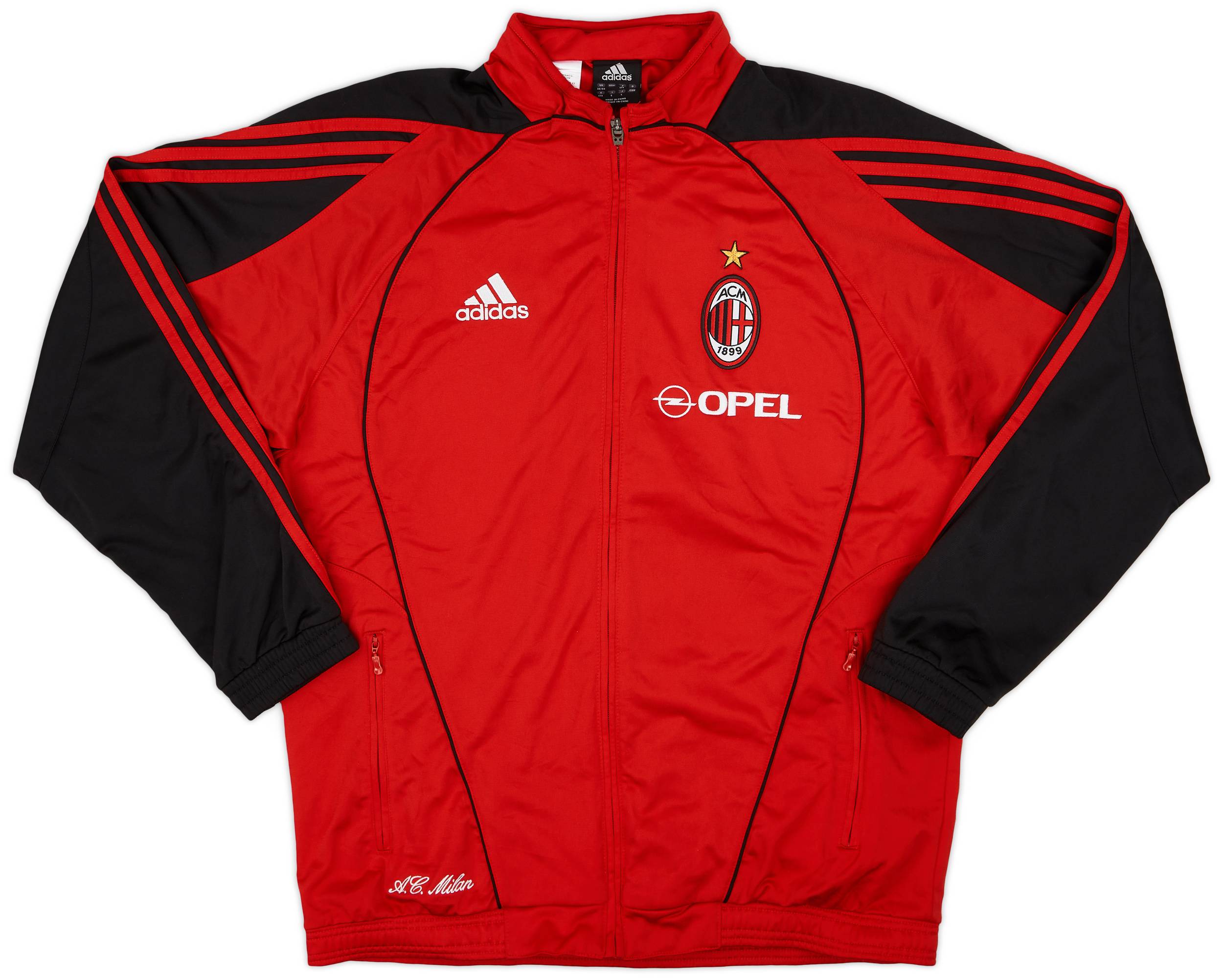 2005-06 AC Milan adidas Track Jacket - 9/10 - (M)