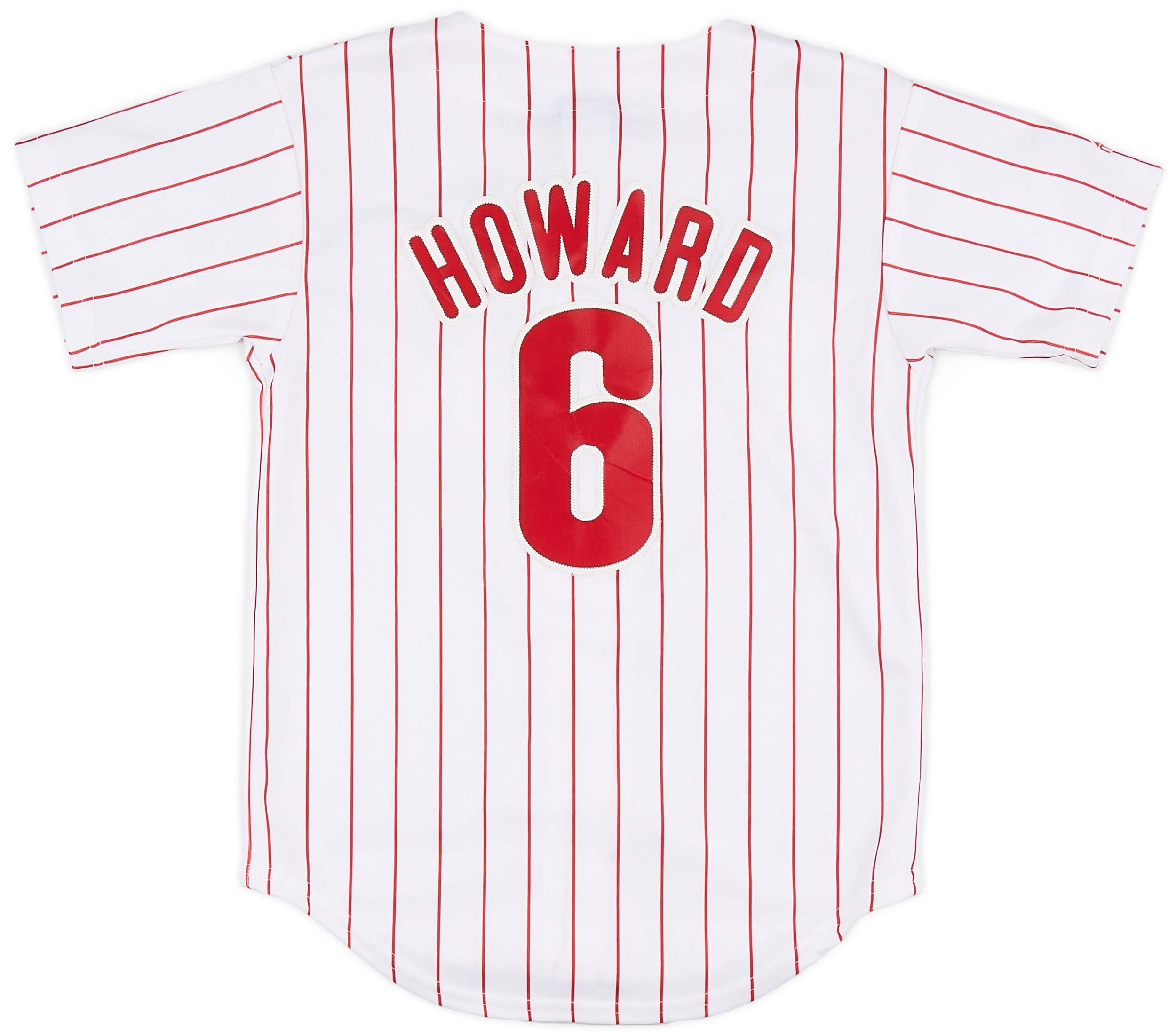 2009-15 Philadelphia Phillies Howard #6 Majestic Home Jersey - 8/10 - (S.Boys)
