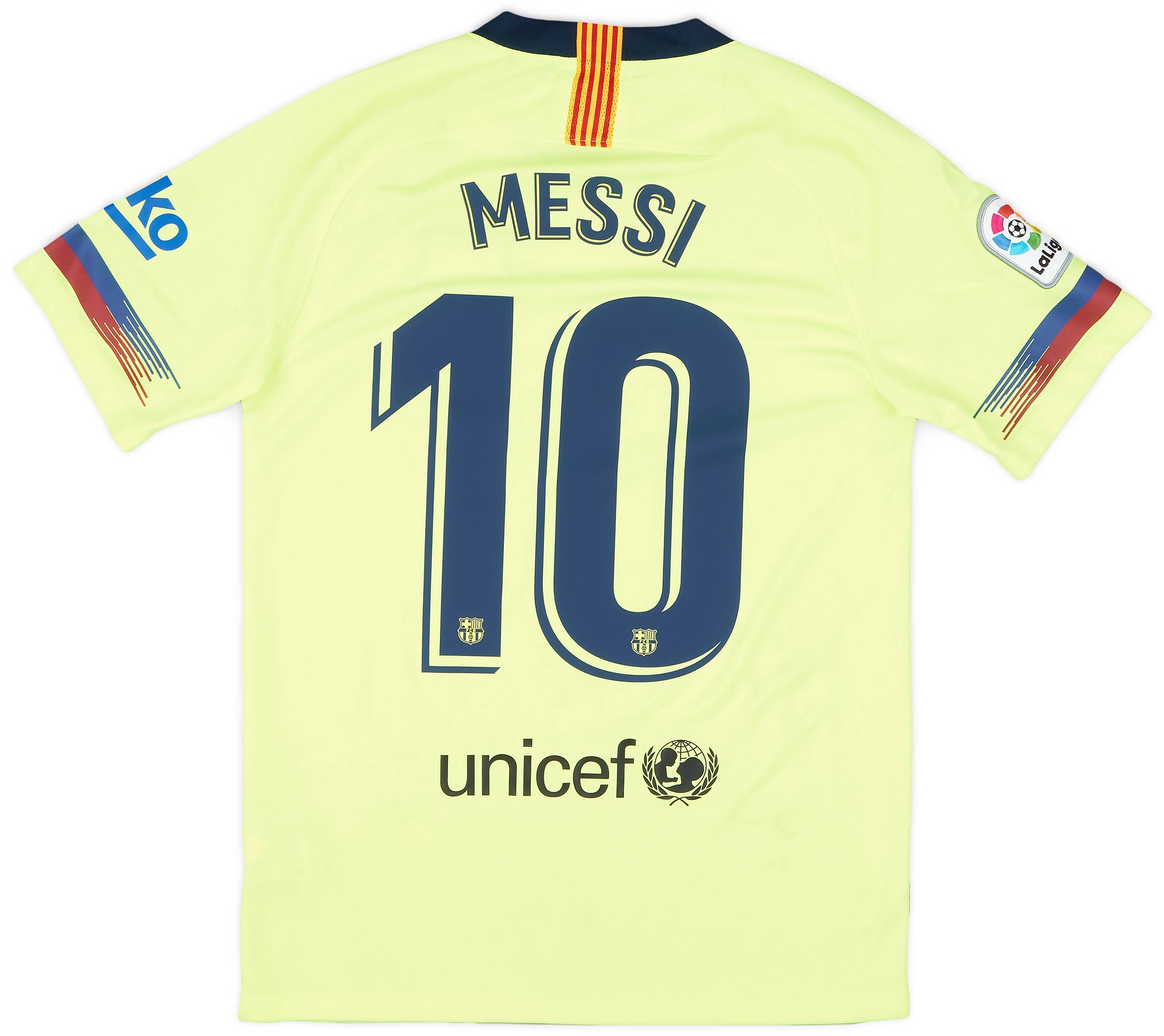 2018-19 Barcelona Away Shirt Messi #10 - 7/10 - (S)