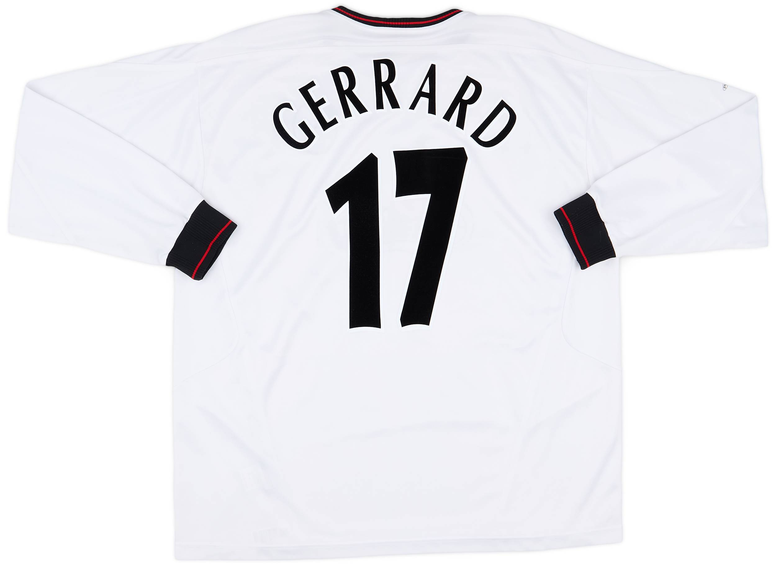 2003-04 Liverpool Away L/S Shirt Gerrard #17 - 8/10 - (XL)