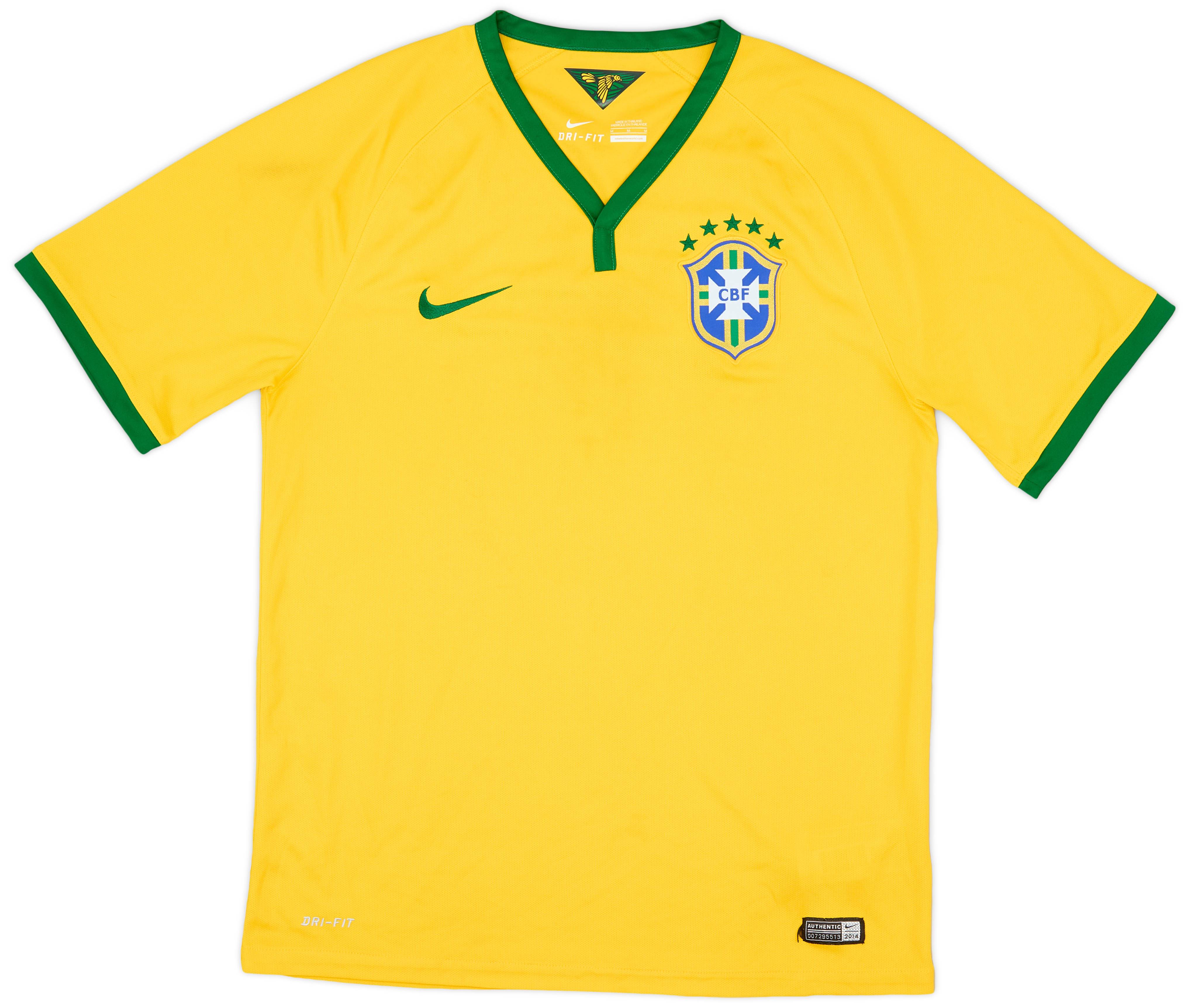 2014-15 Brazil Home Shirt - 6/10 - (M)