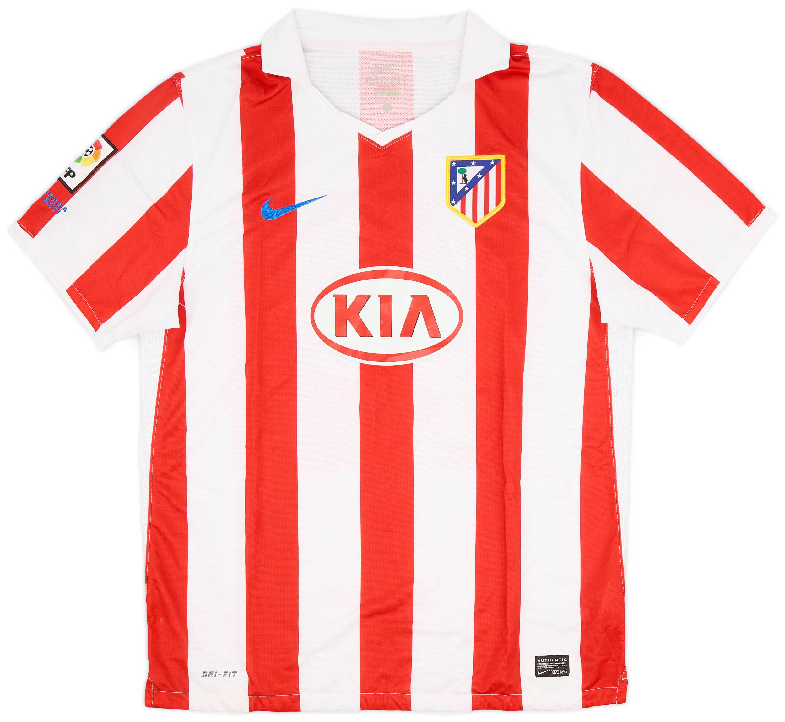 2010-11 Atletico Madrid Home Shirt - 7/10 - (L)