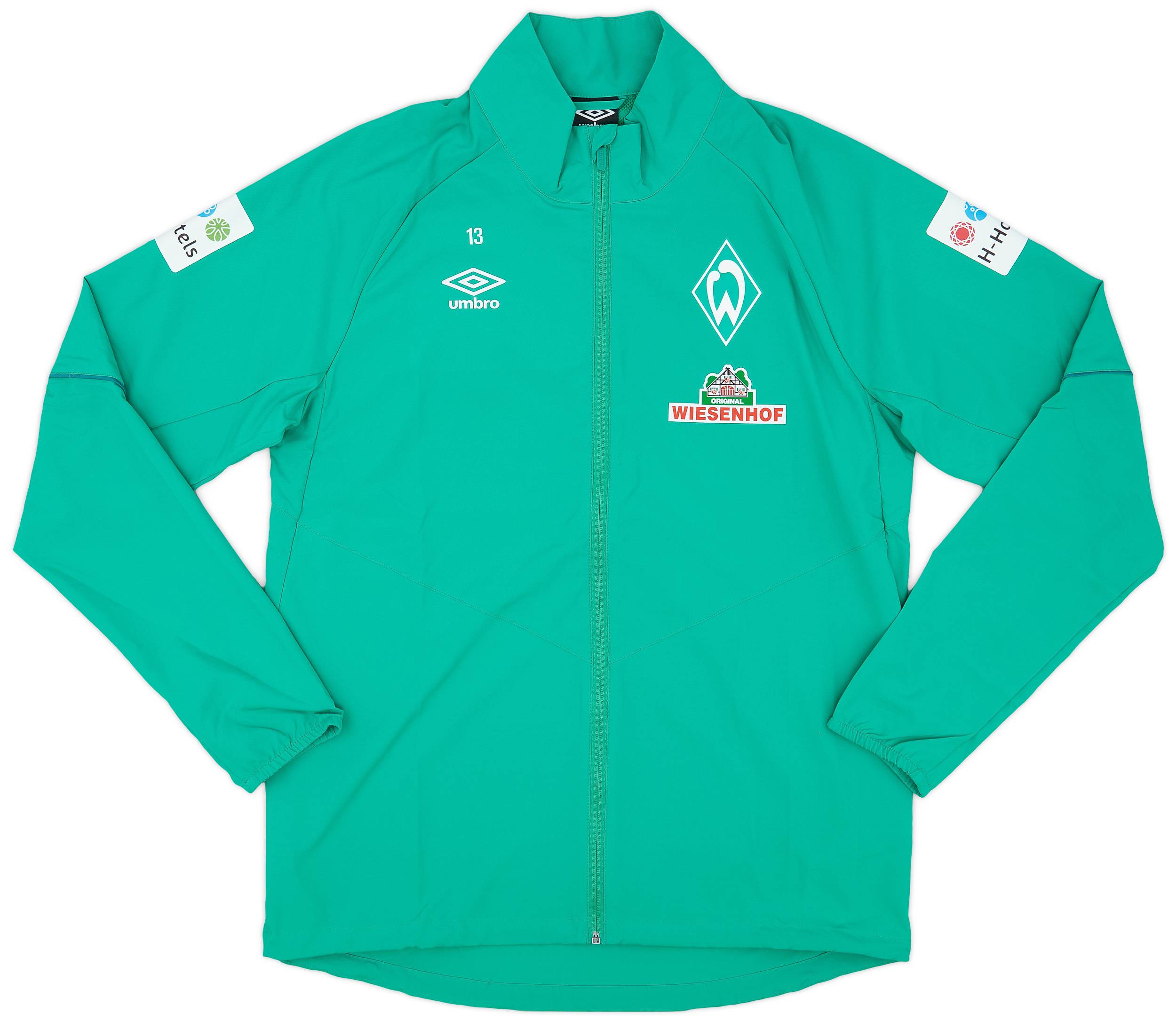 2018-19 Werder Bremen Player Issue Umbro Track Jacket #13 - 10/10 - (L)