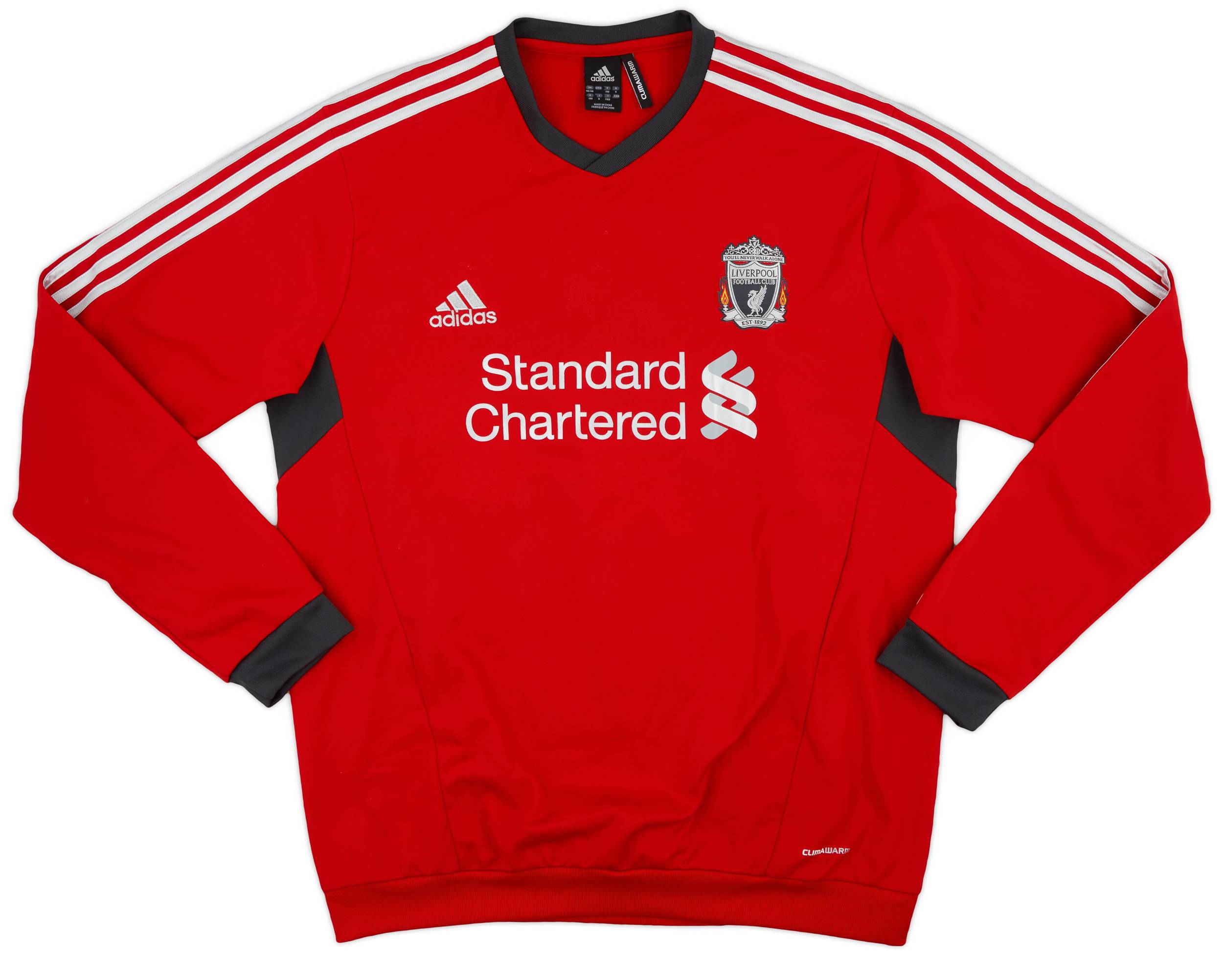 2011-12 Liverpool adidas Sweat Top - 9/10 - (XL)