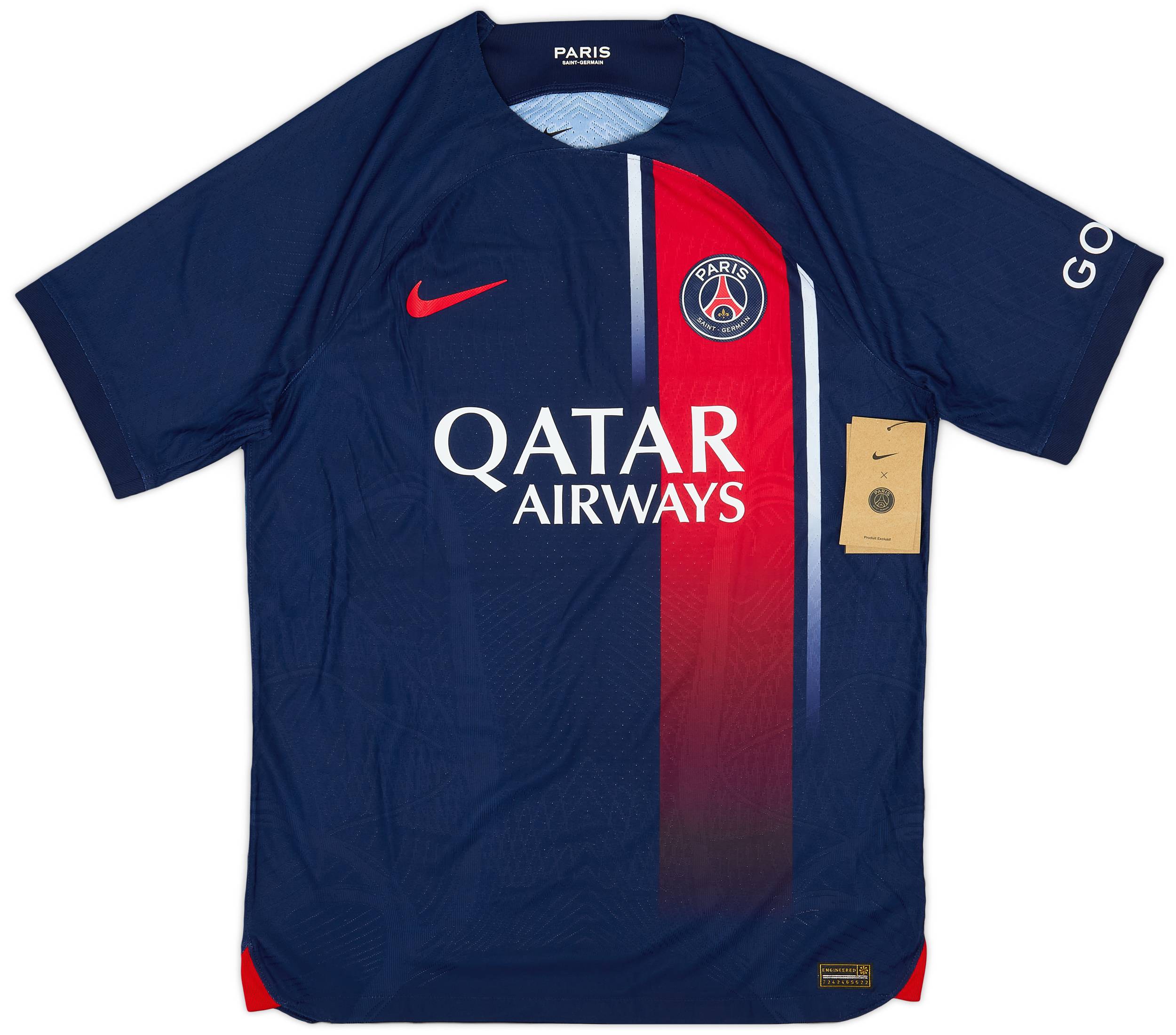 Paris Saint-Germain BARCOLA 29オーセンティック 2023-24 Paris Saint-Germain Home Shirt Barcola #29 (S)