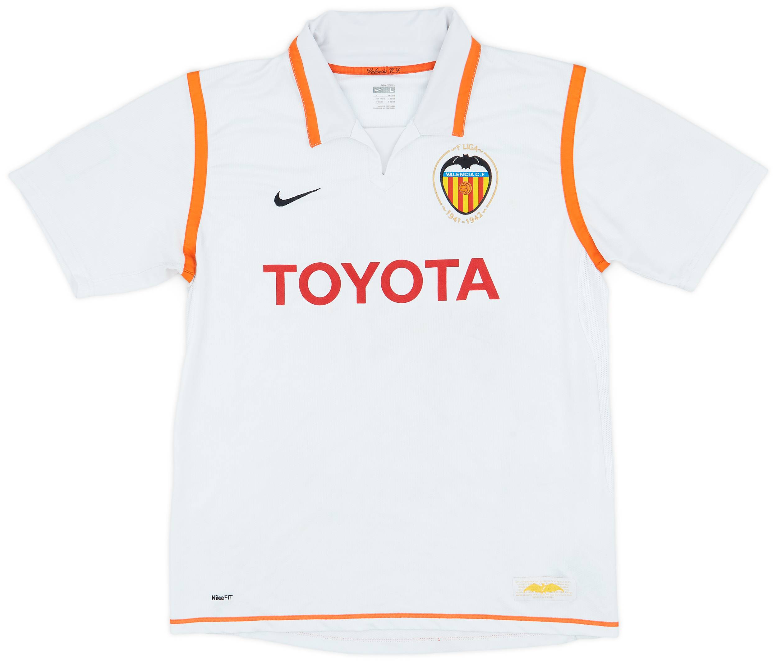2007-08 Valencia Home Shirt - 5/10 - (L)
