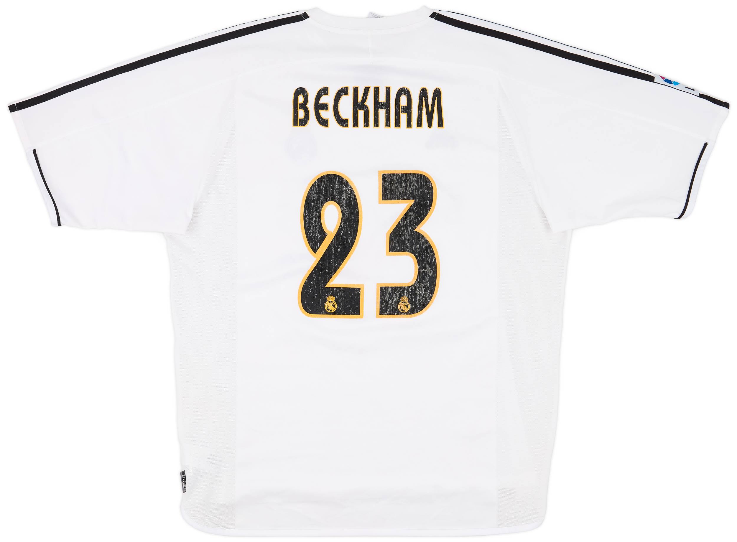 2003-04 Real Madrid Home Shirt Beckham #23 - 6/10 - (XL)