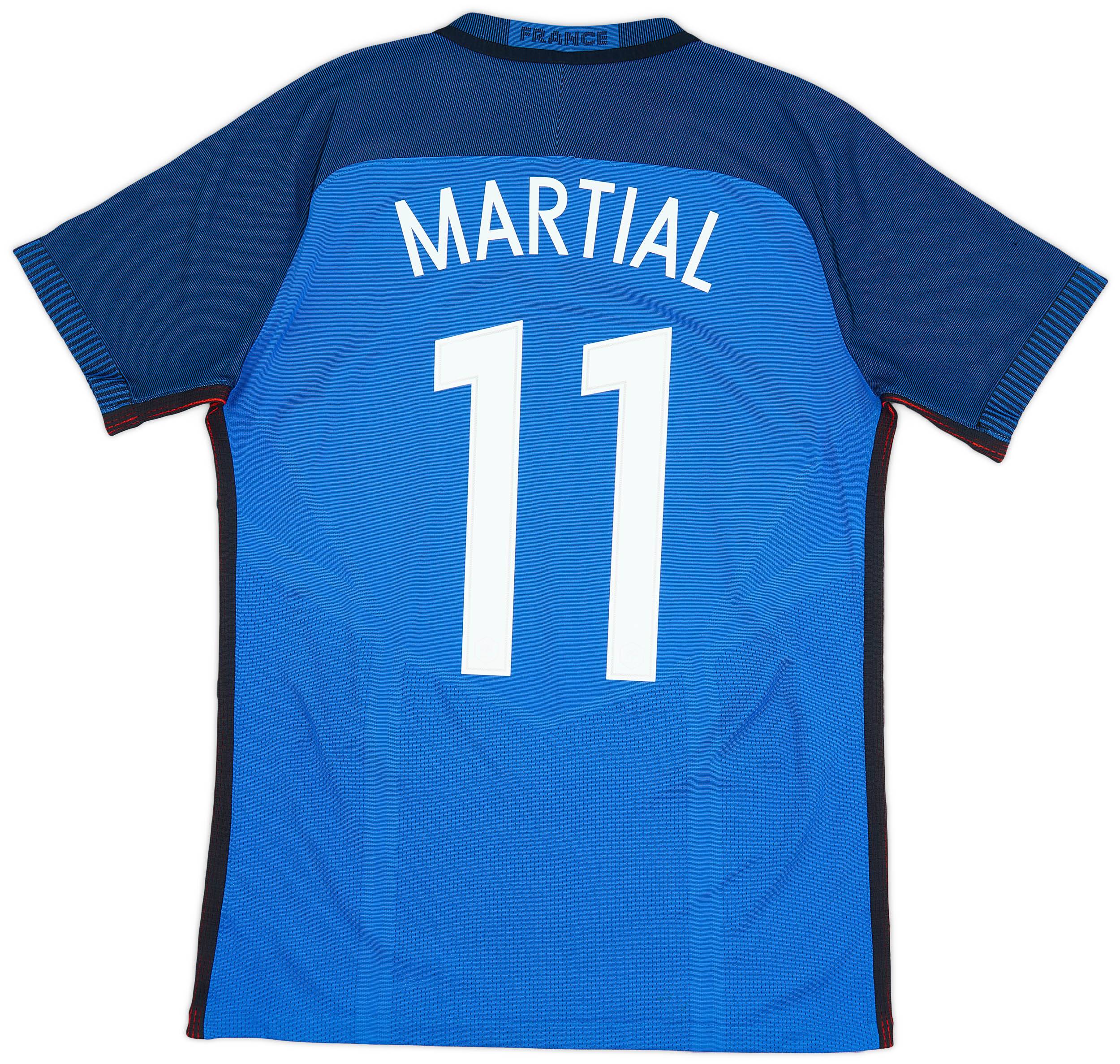2016-17 France Authentic Home Shirt Martial #11 - 9/10 - (M)