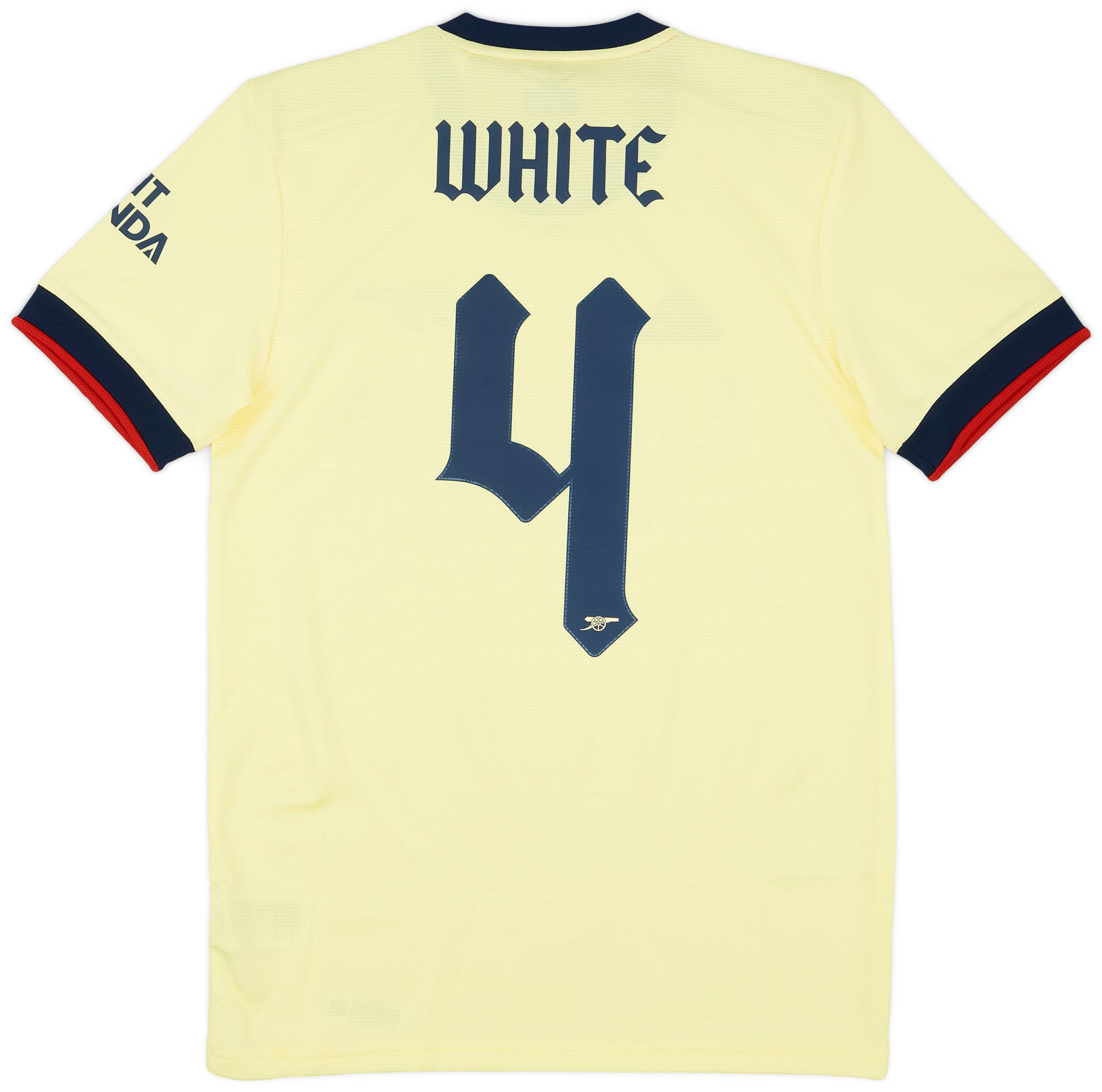 2021-22 Arsenal Away Shirt White #4 (S)