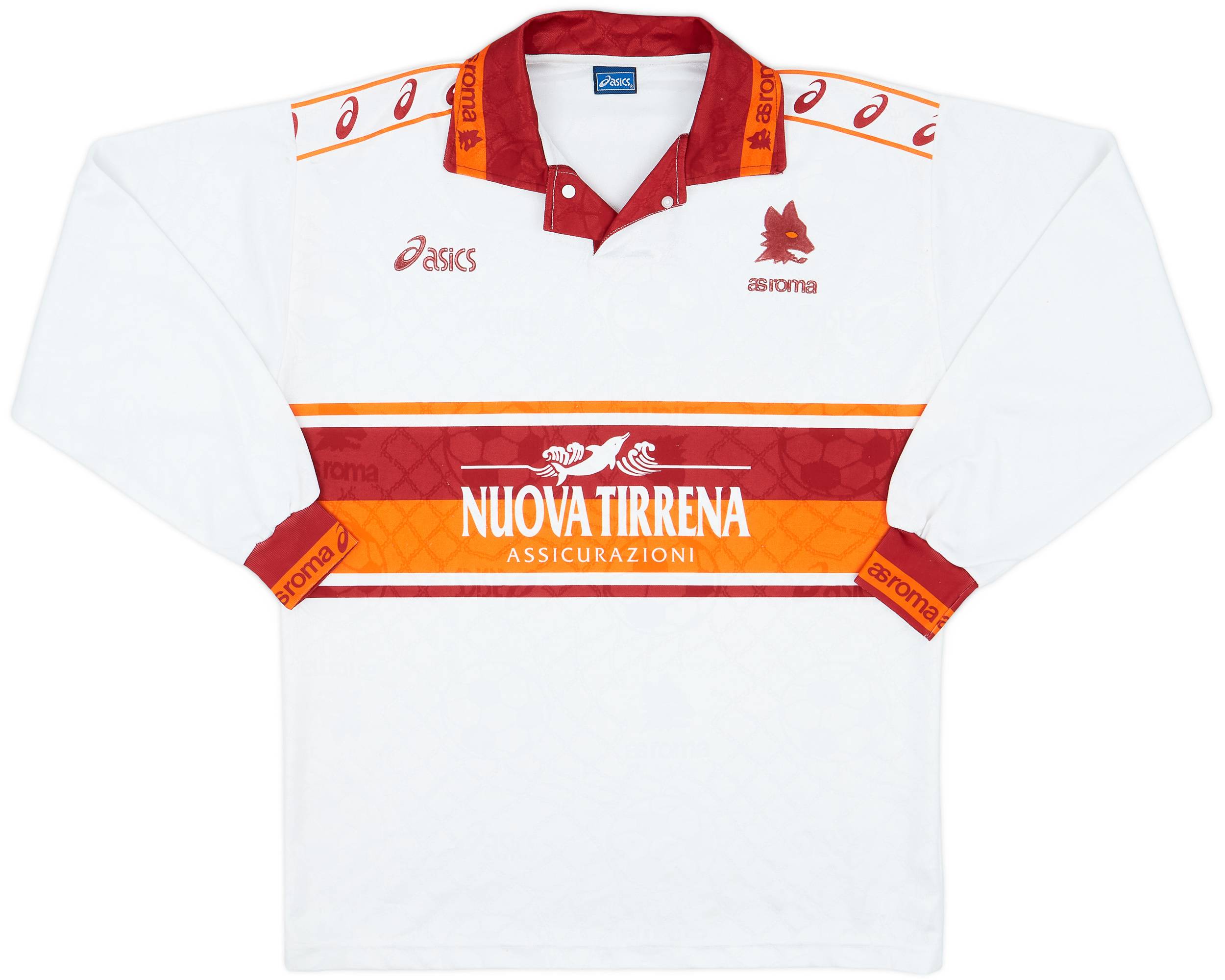 1994-95 Roma Away L/S Shirt - 6/10 - (L)