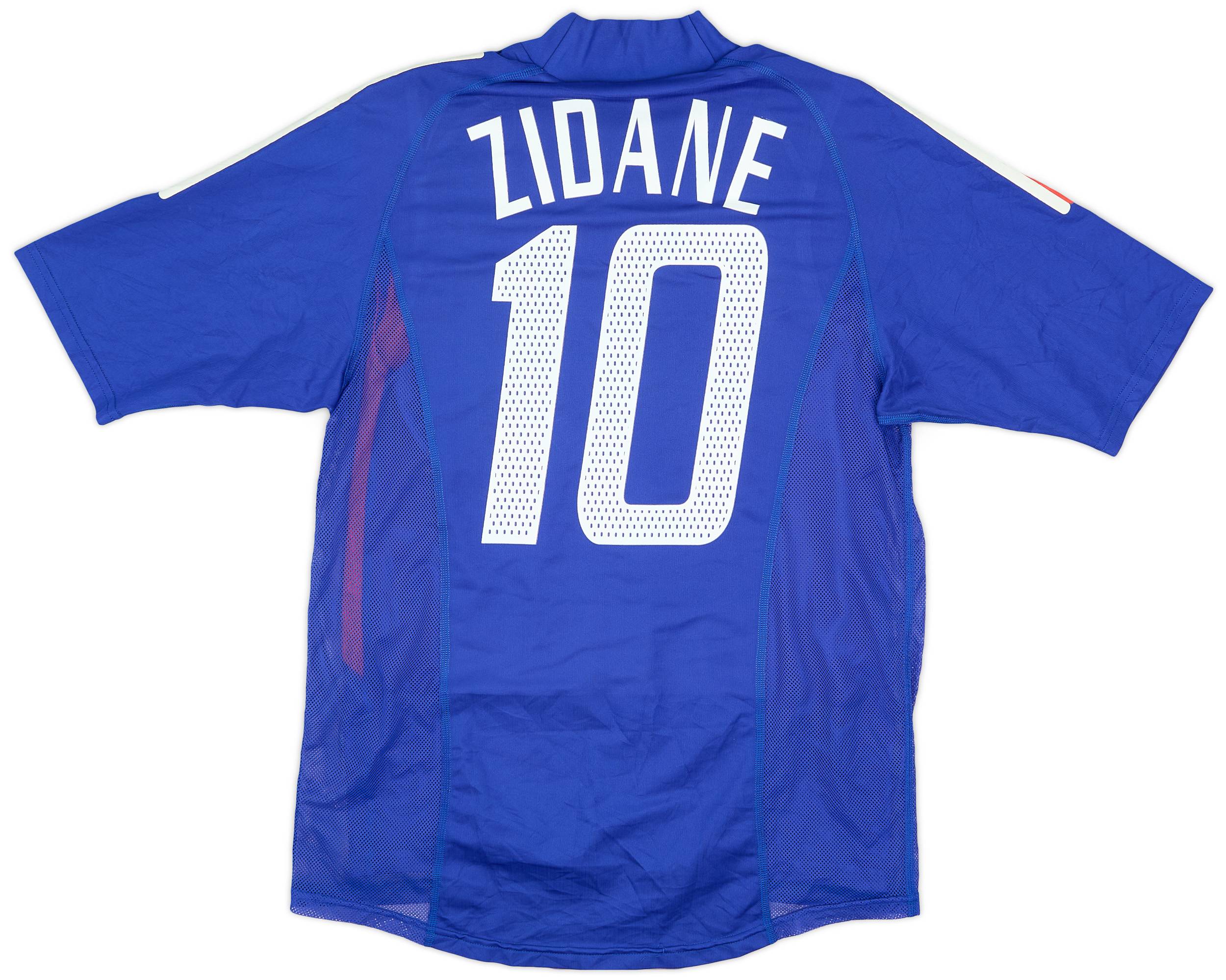 2002-04 France Player Issue Home Shirt Zidane #10 - 8/10 - (S)