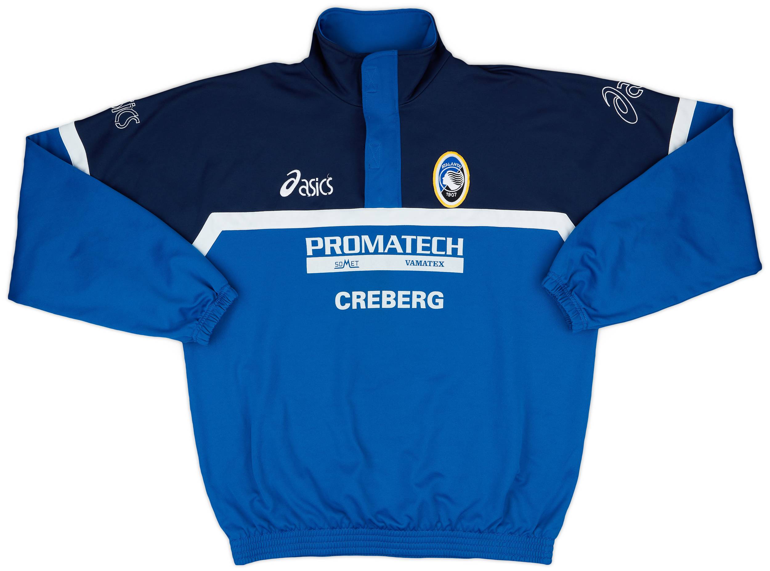 2002-03 Atalanta Asics 1/4 Zip Drill Top - 10/10 - (XL)