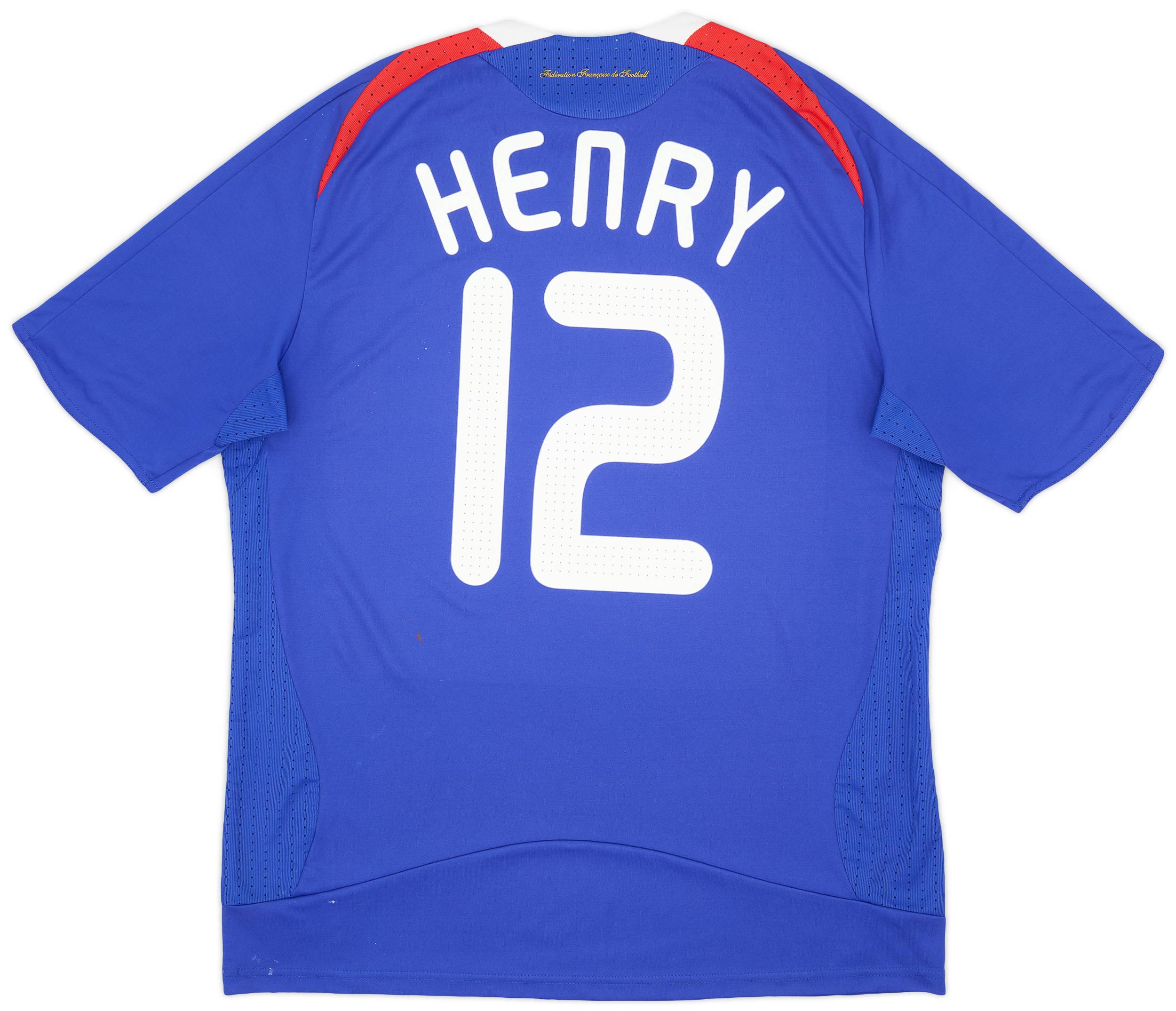 2007-08 France Home Shirt Henry #12 - 5/10 - (L)