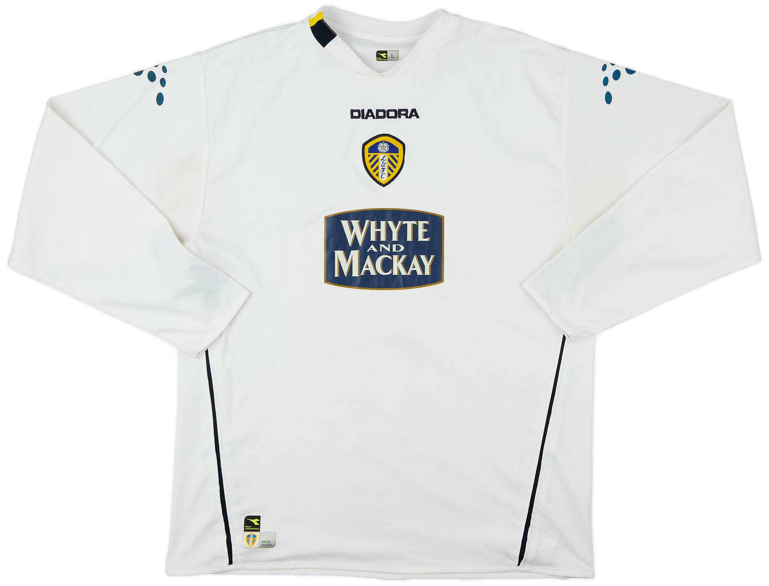 2004-05 Leeds United Home L/S Shirt - 5/10 - (L)