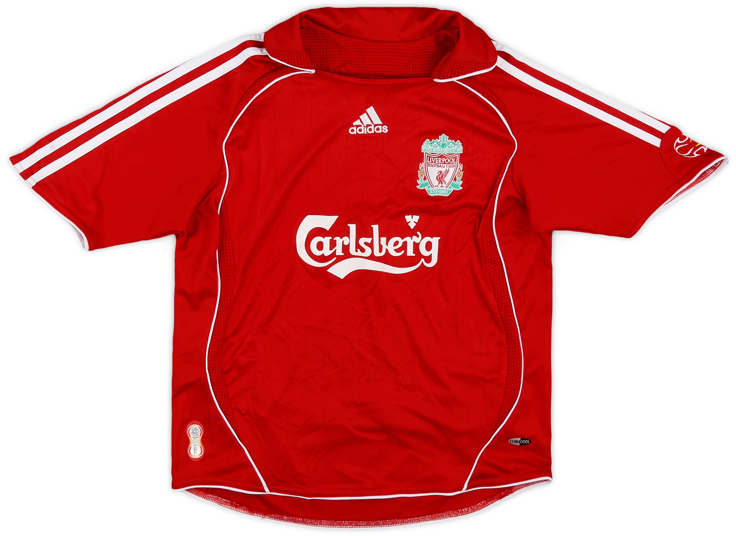 2006-08 Liverpool Home Shirt - 8/10 - (S.Boys)