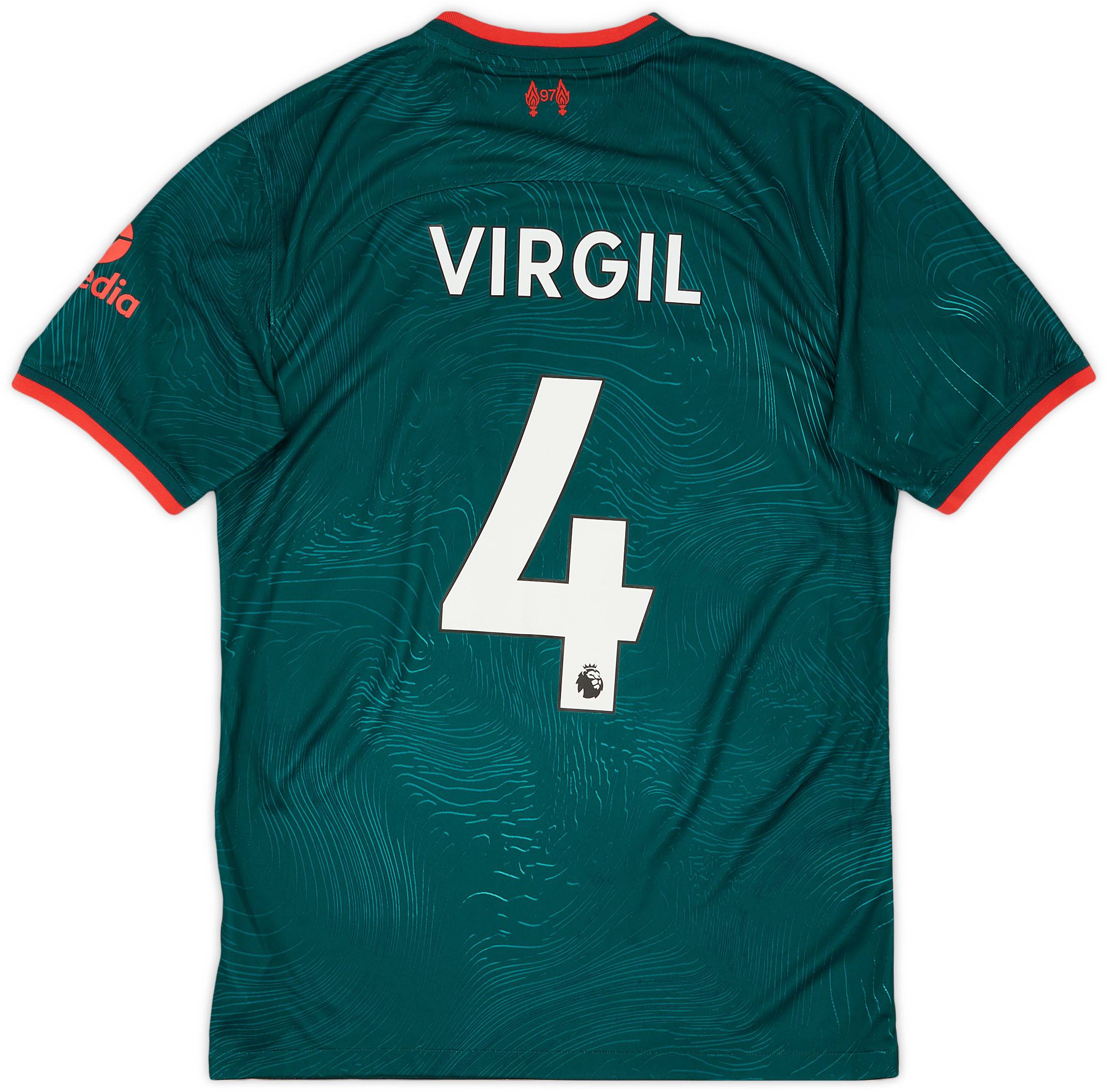 2022-23 Liverpool Third Shirt Virgil #4 - 9/10 - (S)