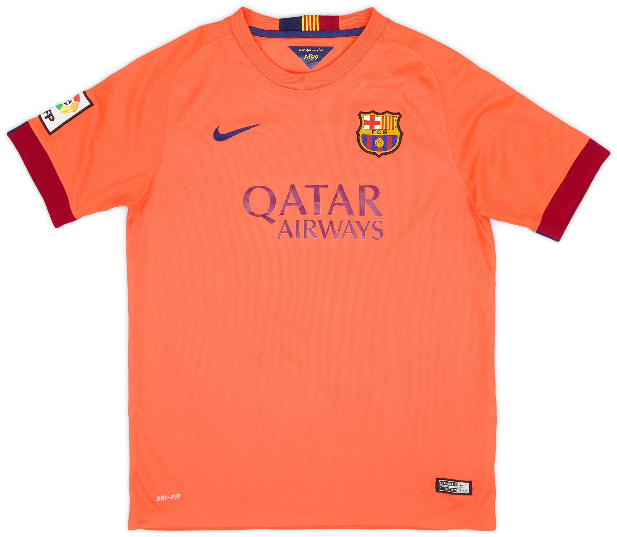 2014-15 Barcelona Away Shirt - 8/10 - (XL.Boys)