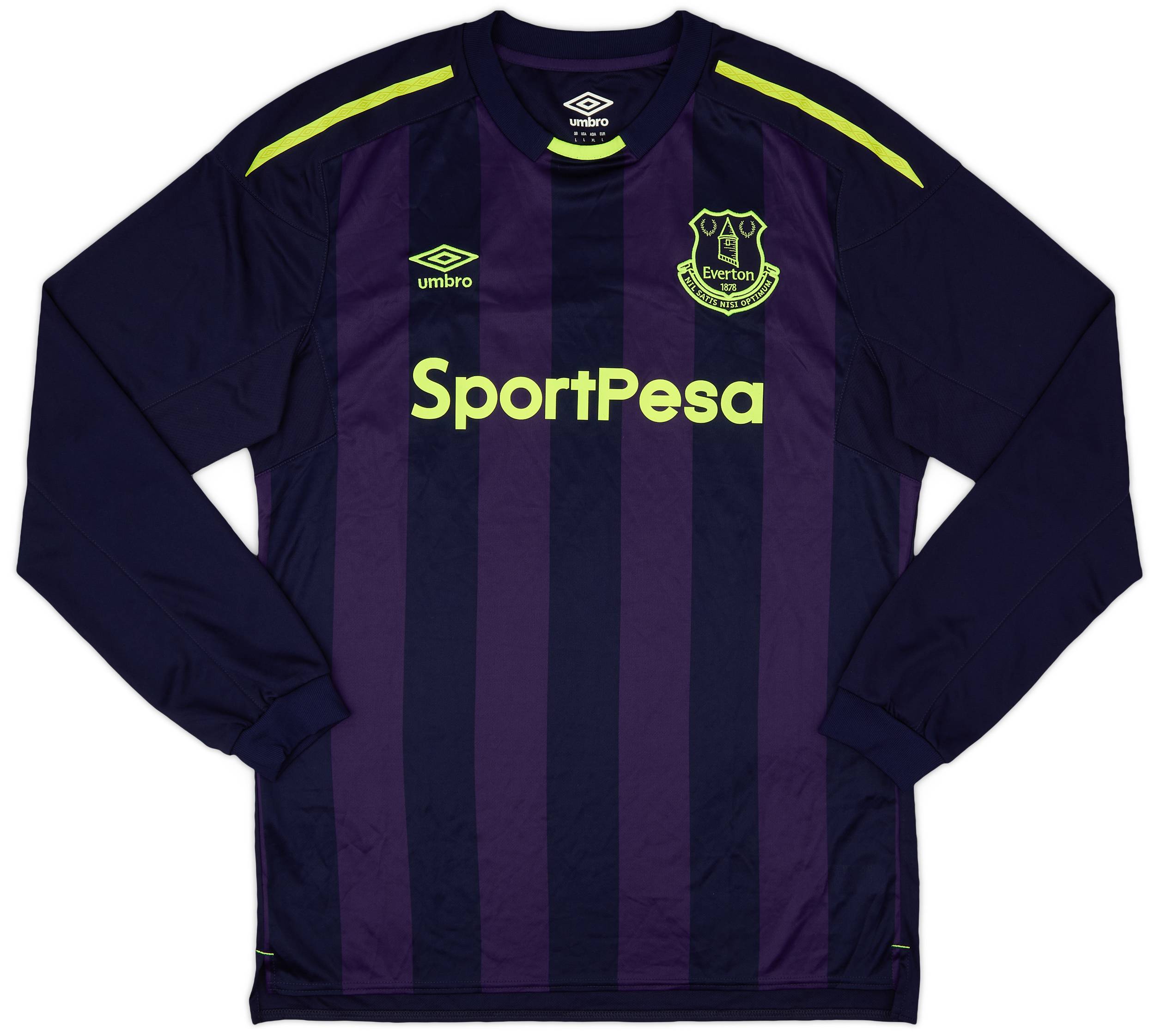 2017-18 Everton Third L/S Shirt - 8/10 - (L)