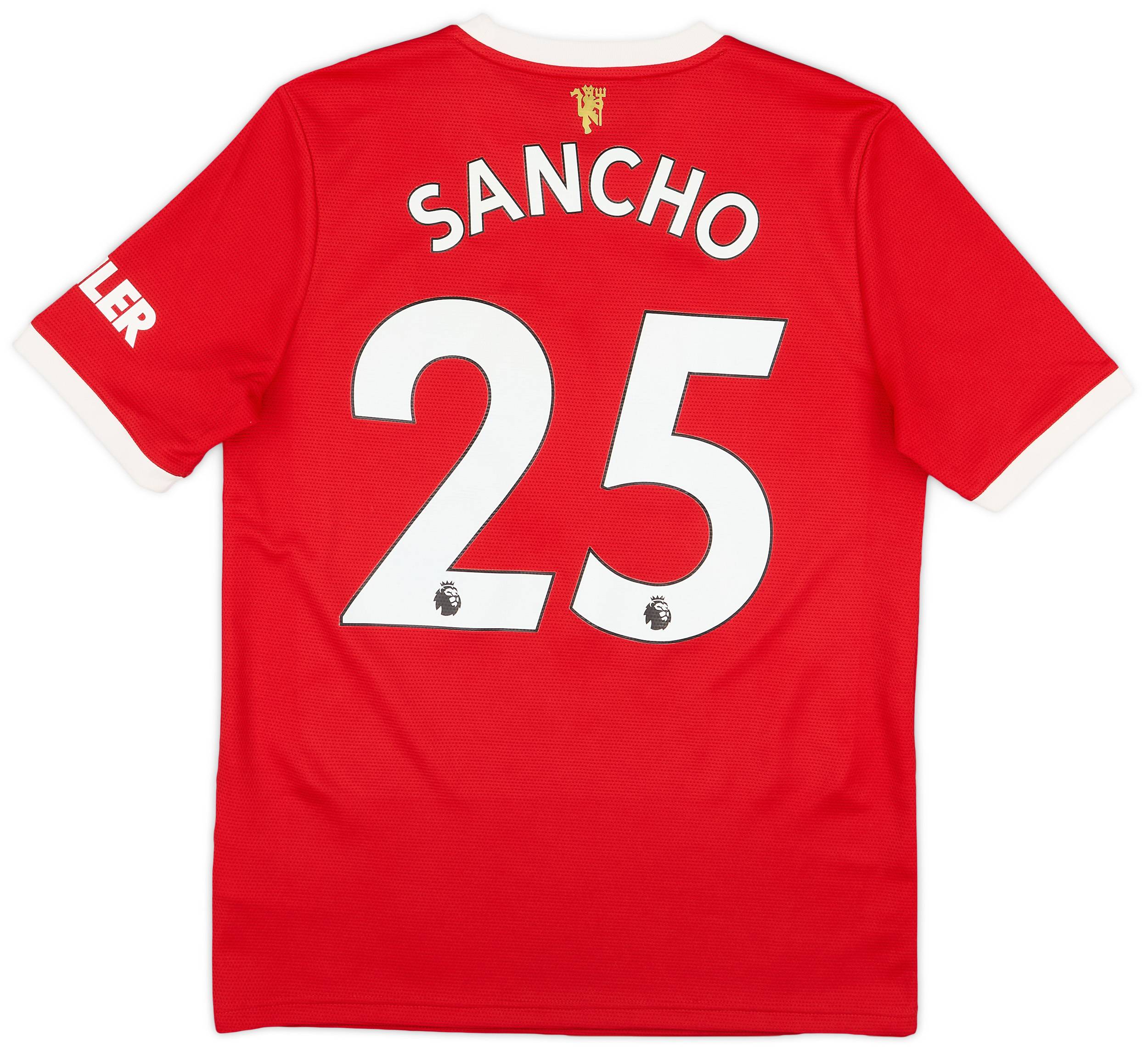 2021-22 Manchester United Home Shirt Sancho #25 - 8/10 - (XL.Boys)