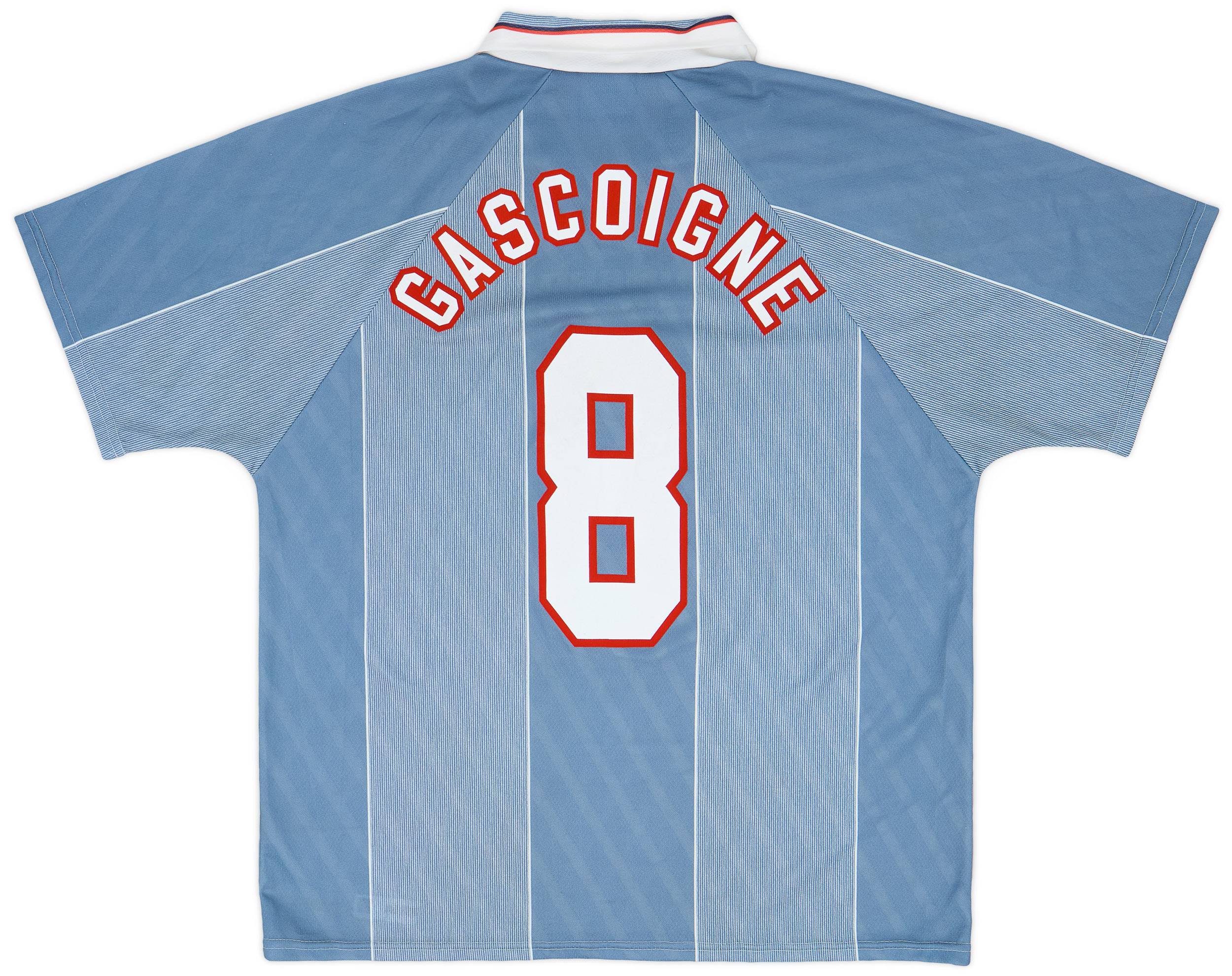 1996-97 England Away Shirt Gascoigne #8 - 8/10 - (L)