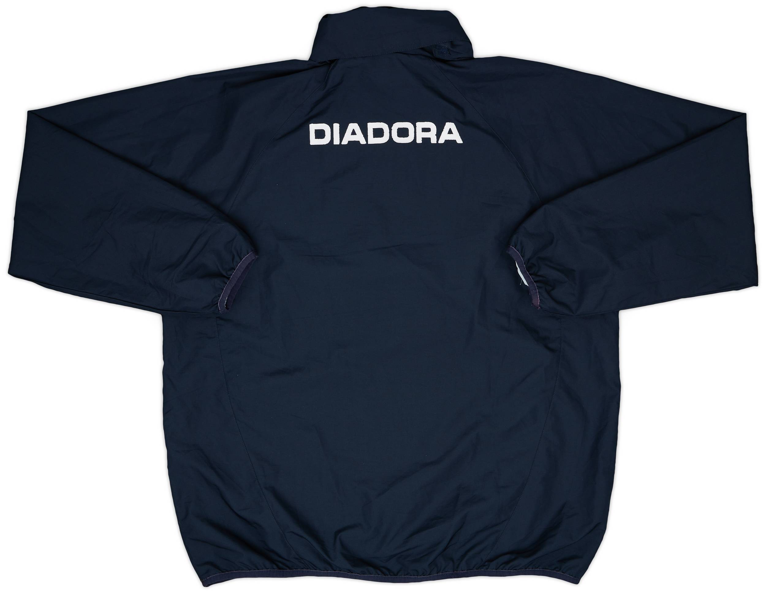2004-05 Scotland Diadora Hooded 1/4 Zip Rain Jacket - 8/10 - (M)