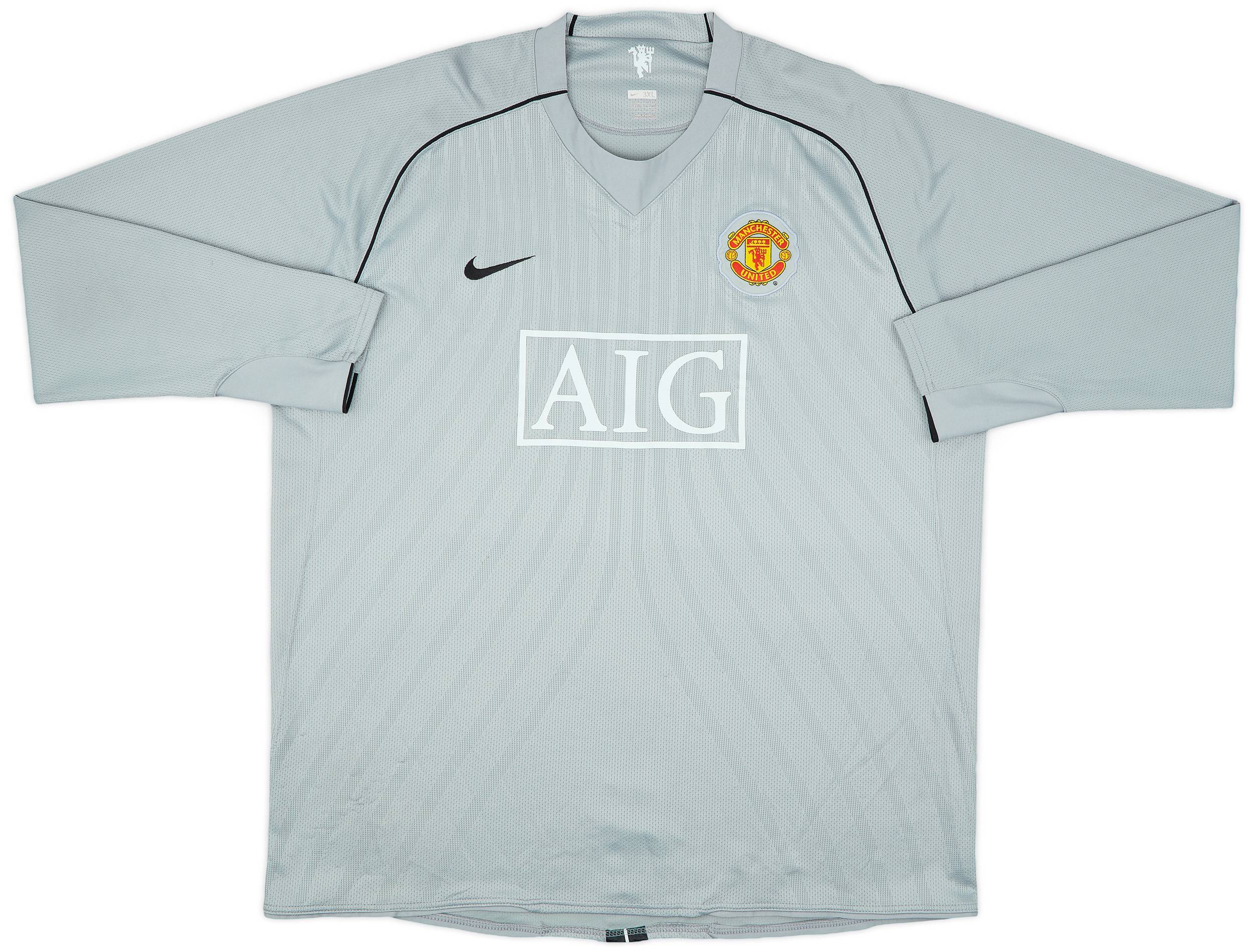 2007-08 Manchester United Player Issue GK Shirt Van Der Sar